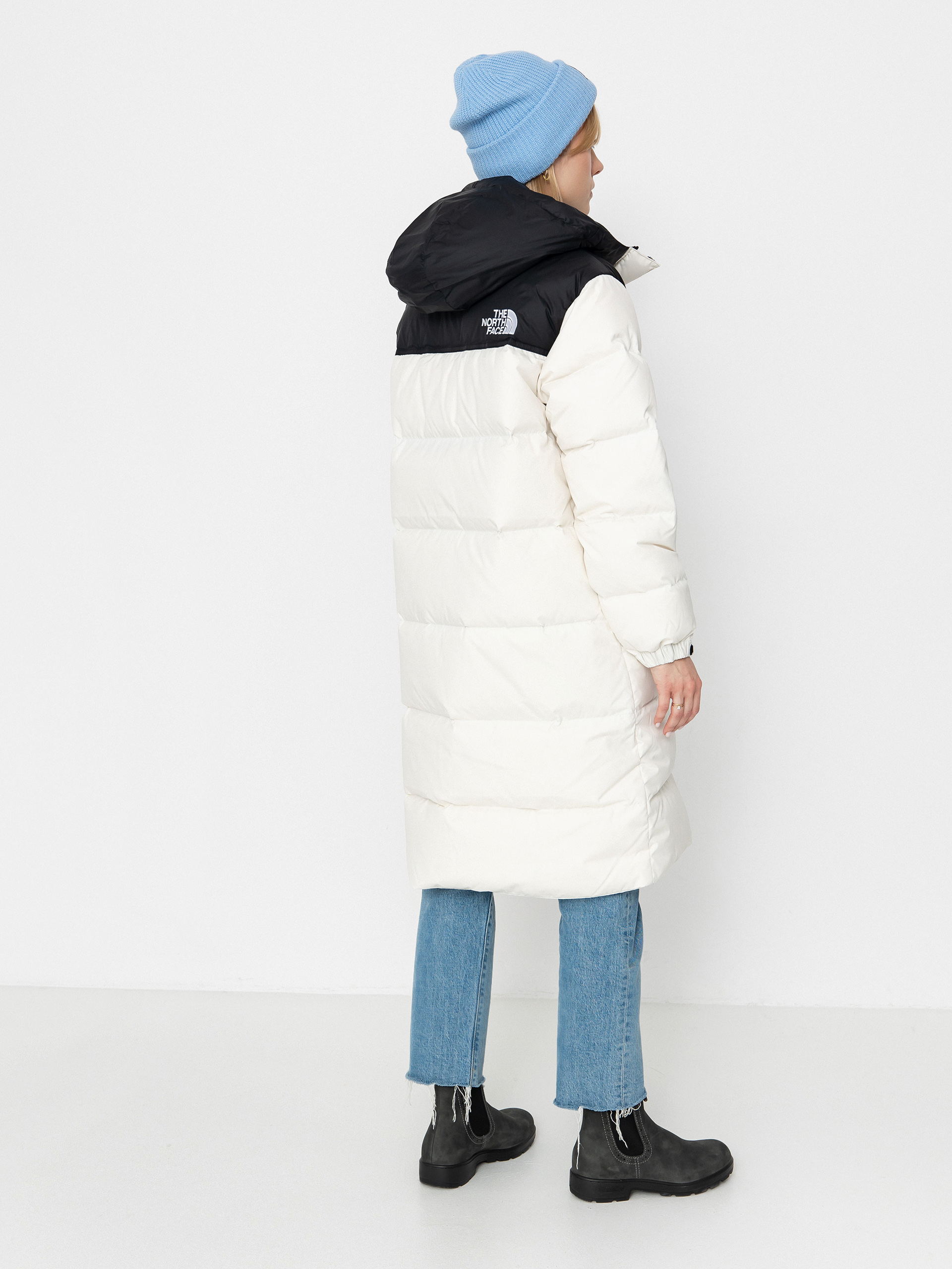 The North Face Nuptse Parka Wmn Jacke (white dune/tnf black)