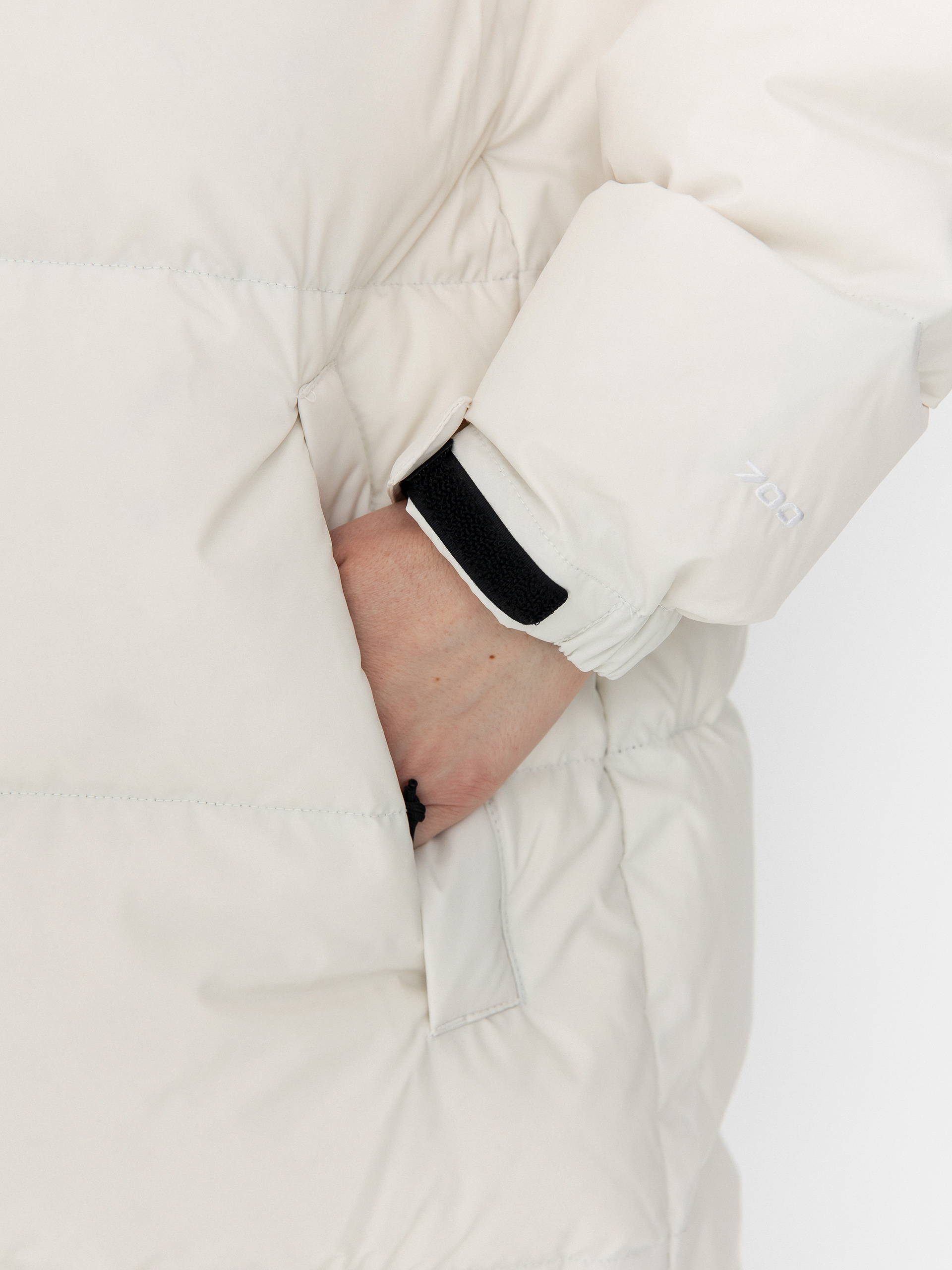 The North Face Nuptse Parka Wmn Jacket (white dune/tnf black)