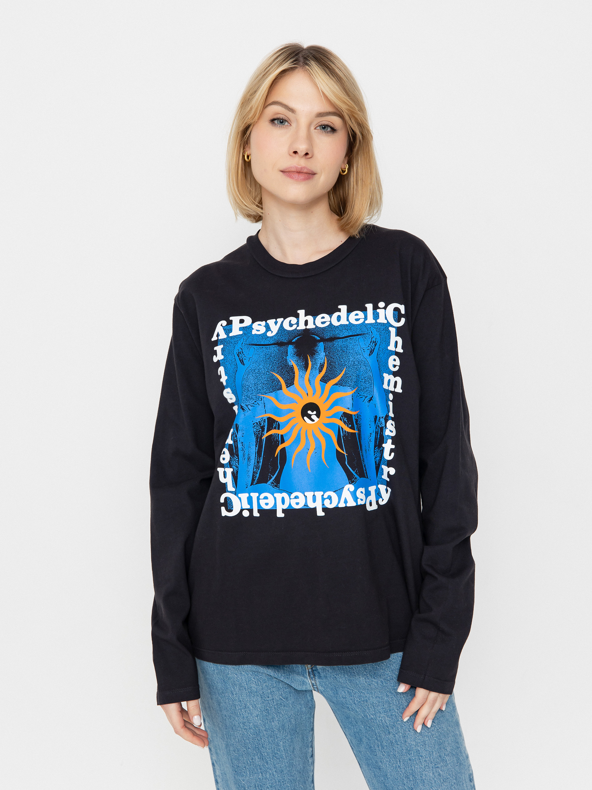 OBEY Psychedelic Chemistry Wmn Longsleeve (pigment black)