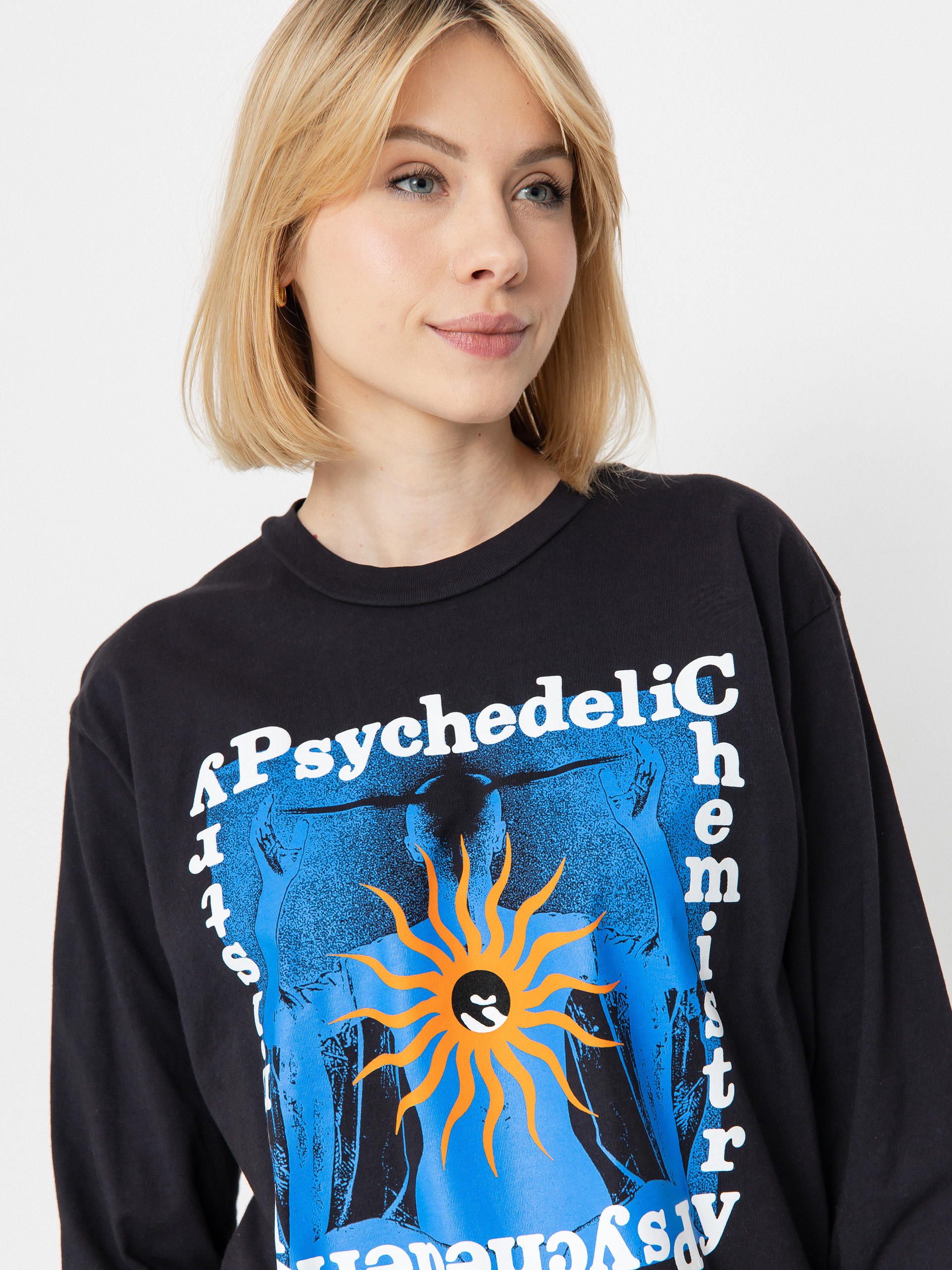 OBEY Psychedelic Chemistry Wmn Longsleeve (pigment black)