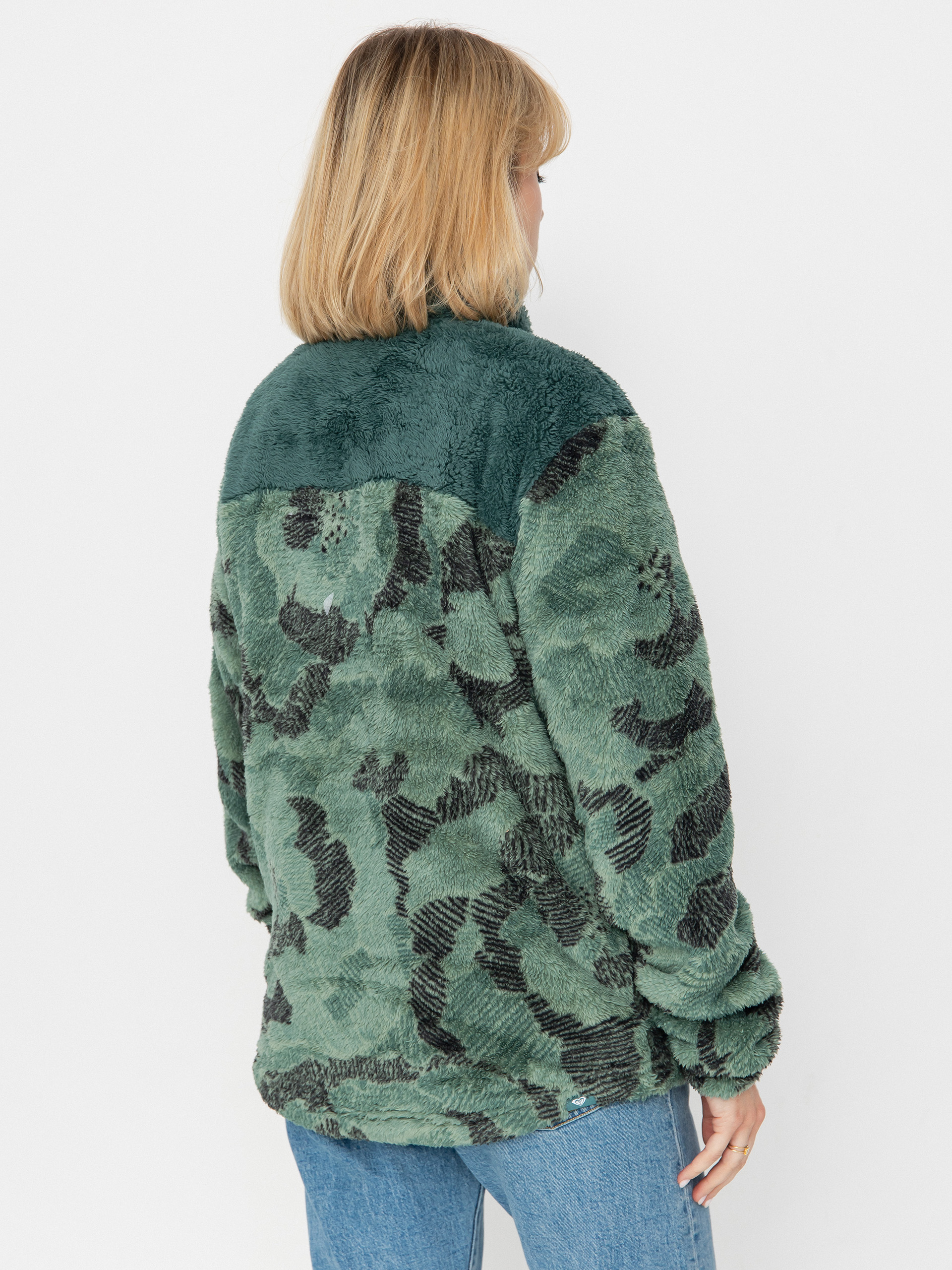 Damen Roxy Fleece Jacke Alabam Printed (sketch book)