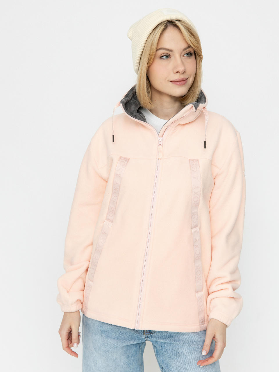 Roxy Fleece  Fleeting Snow Wmn (pink salt)