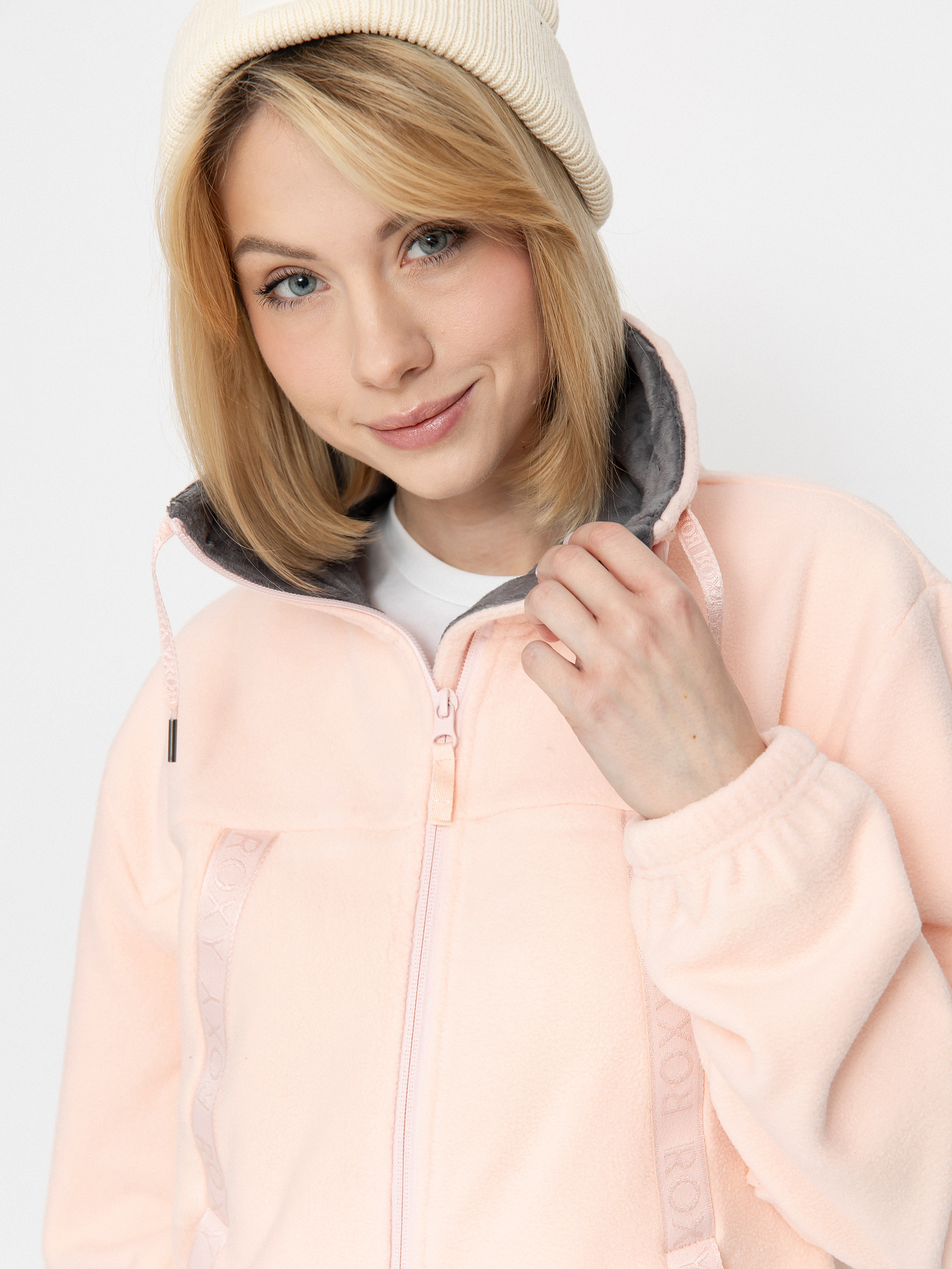 Womens Roxy Fleece  Fleeting Snow (pink salt)