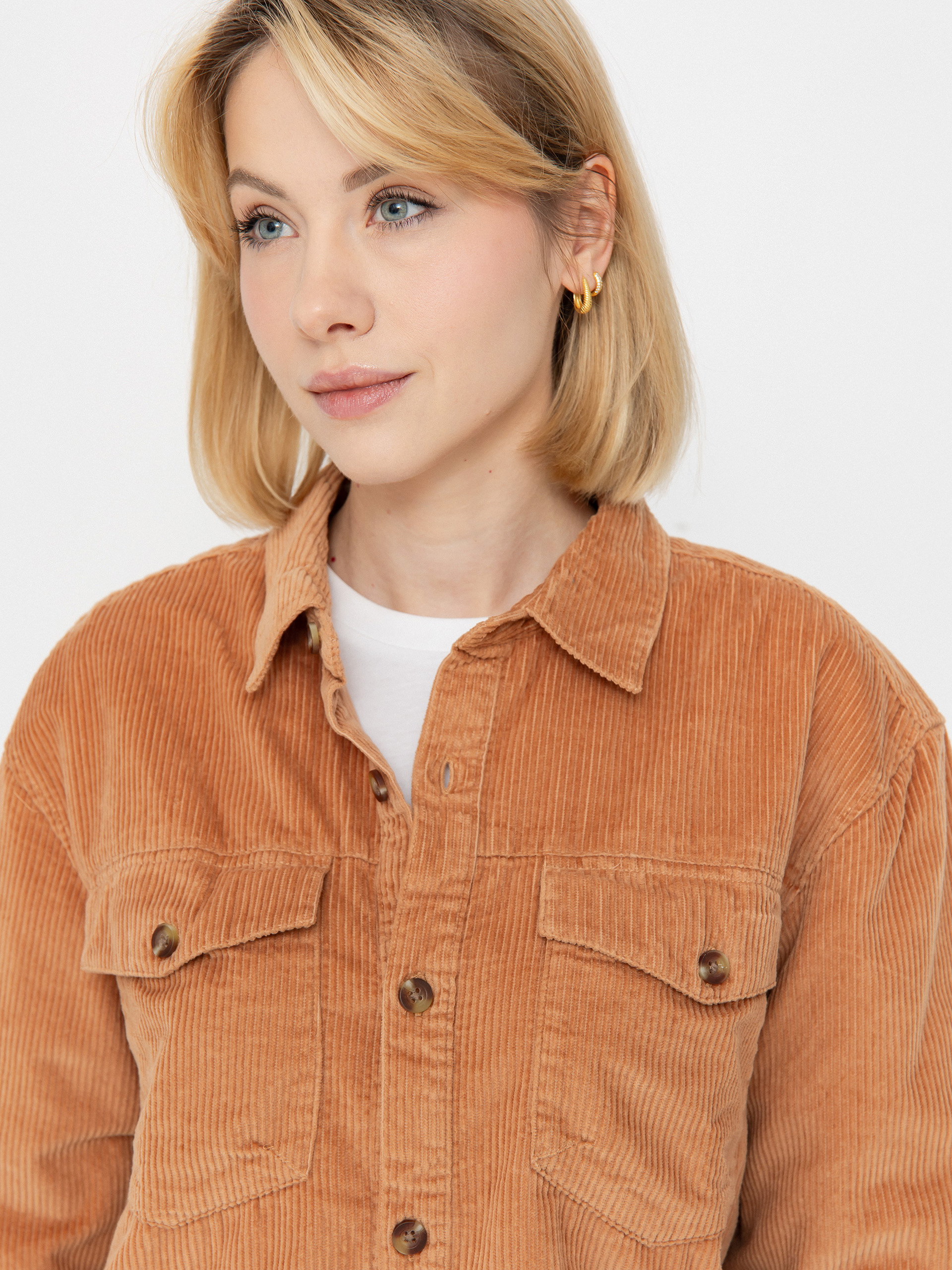 Roxy Let It Go Cord Wmn Shirt - brown (camel)