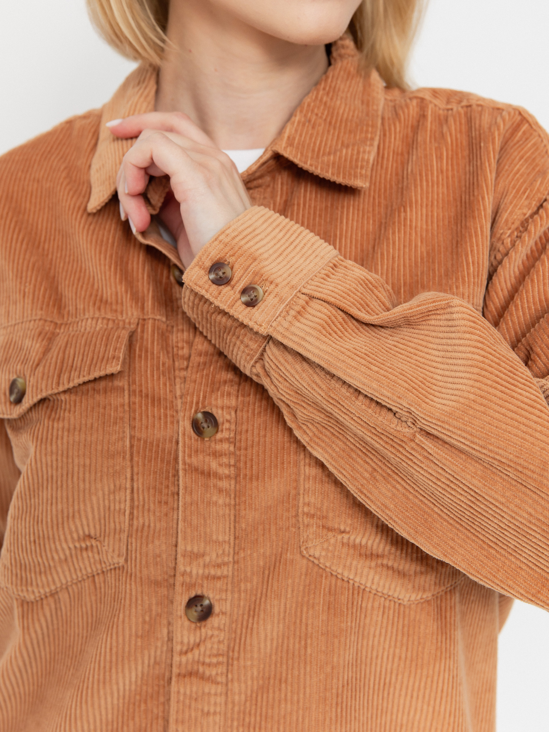 Roxy Let It Go Cord Wmn Shirt (camel)