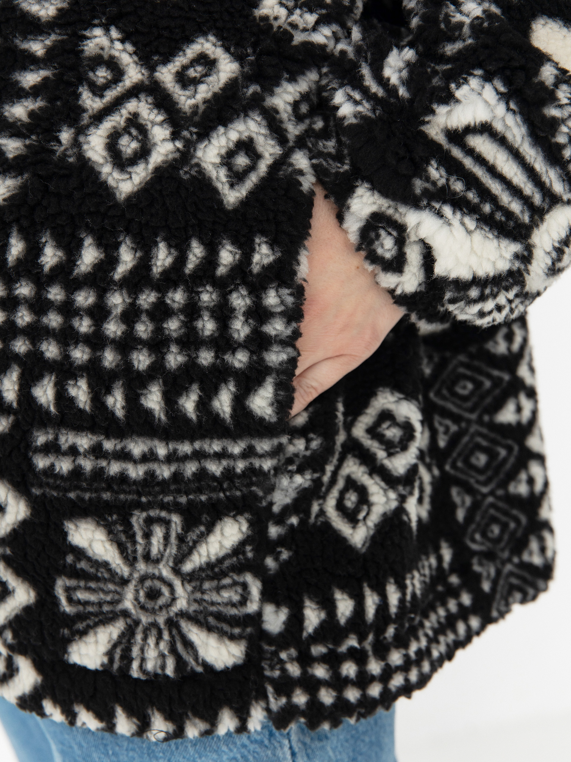 Womens Roxy Obsessed With You Fleece  (phantom mo rockin vibes polar)