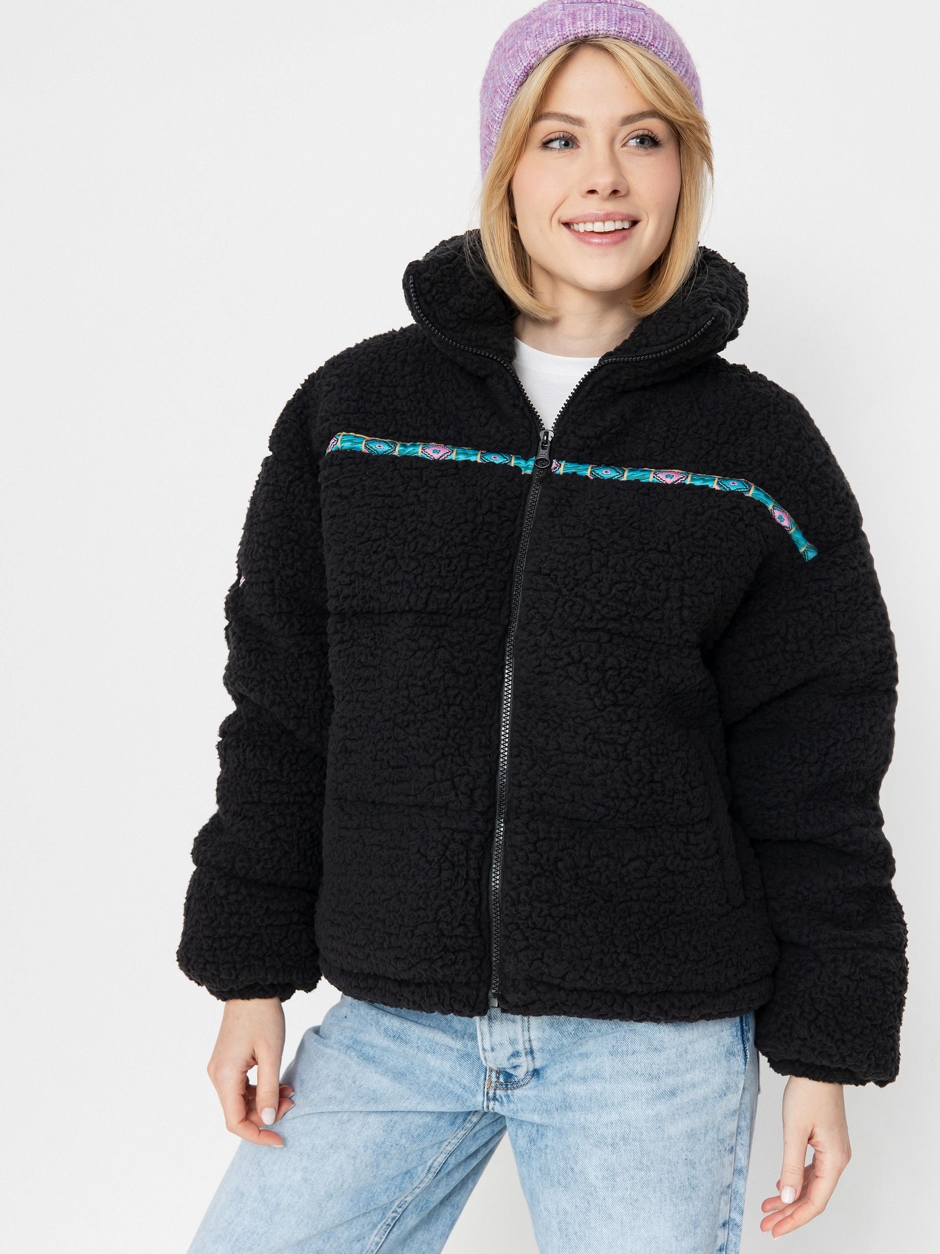 Billabong Jacke Sherpa Puffer Wmn (black sands)