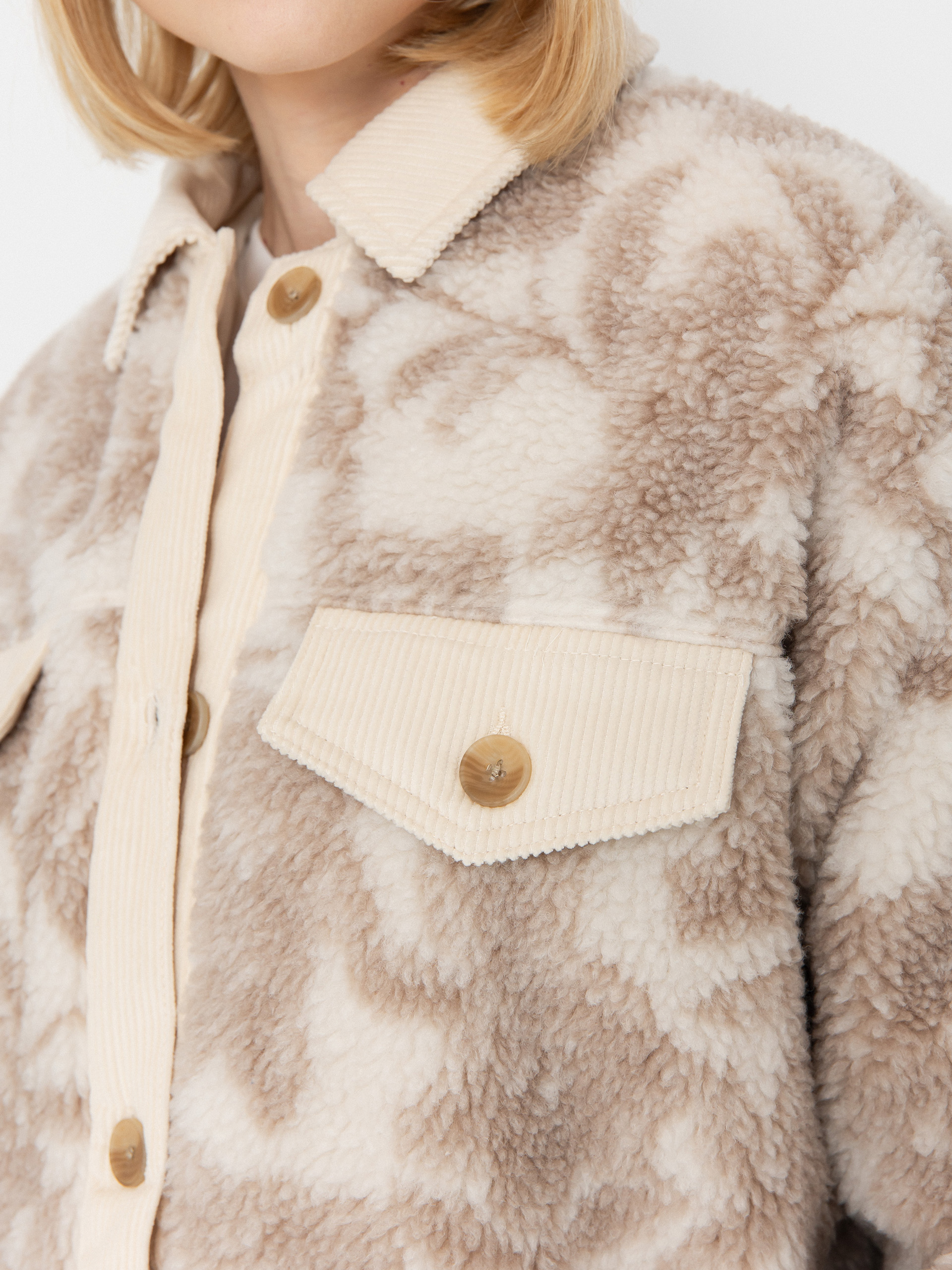 Billabong Jacke Coastal Waves Wmn (white cap)