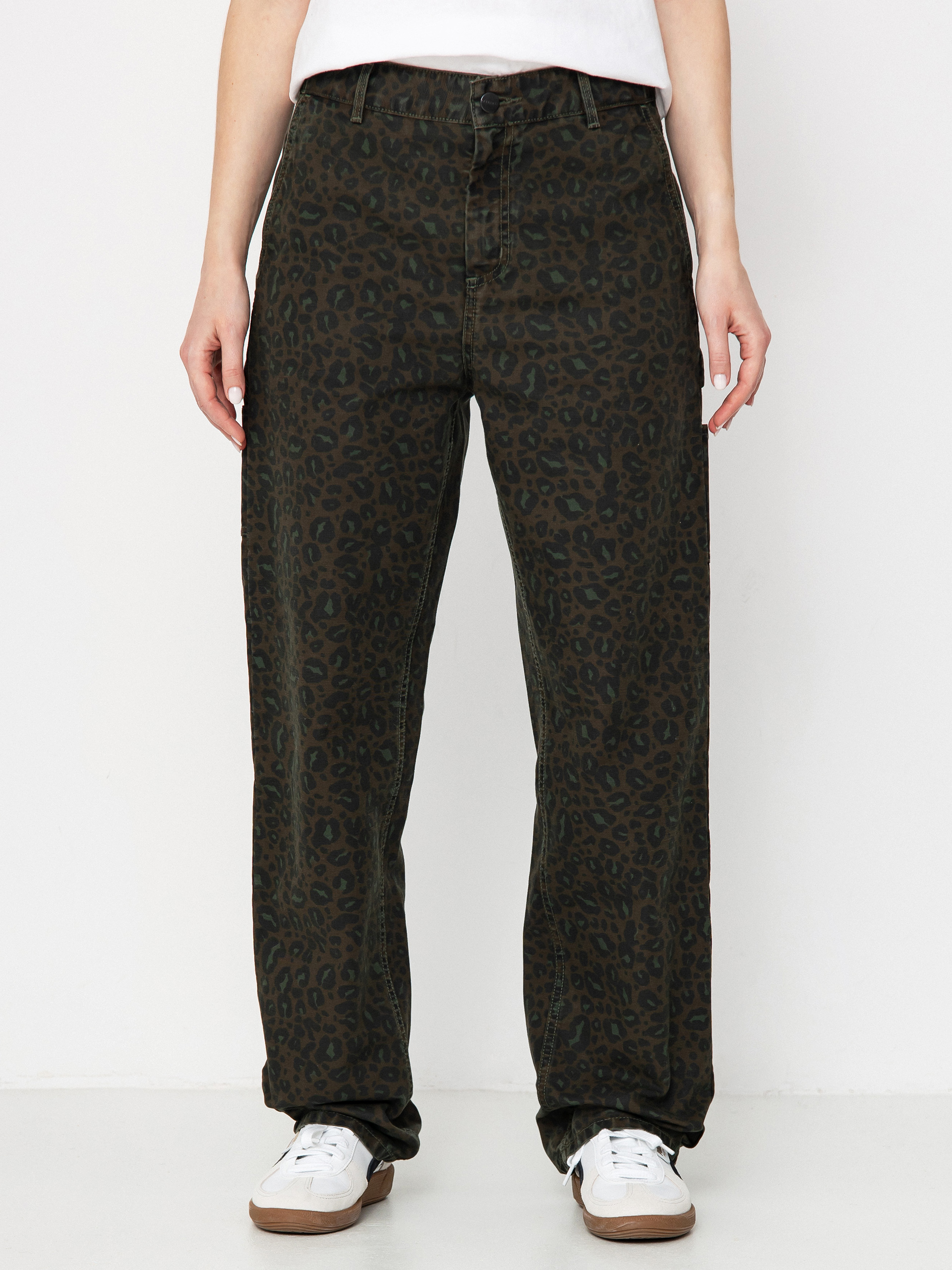 Carhartt WIP Pants Leo Pierce Wmn (camo leo/tamarind/office green)