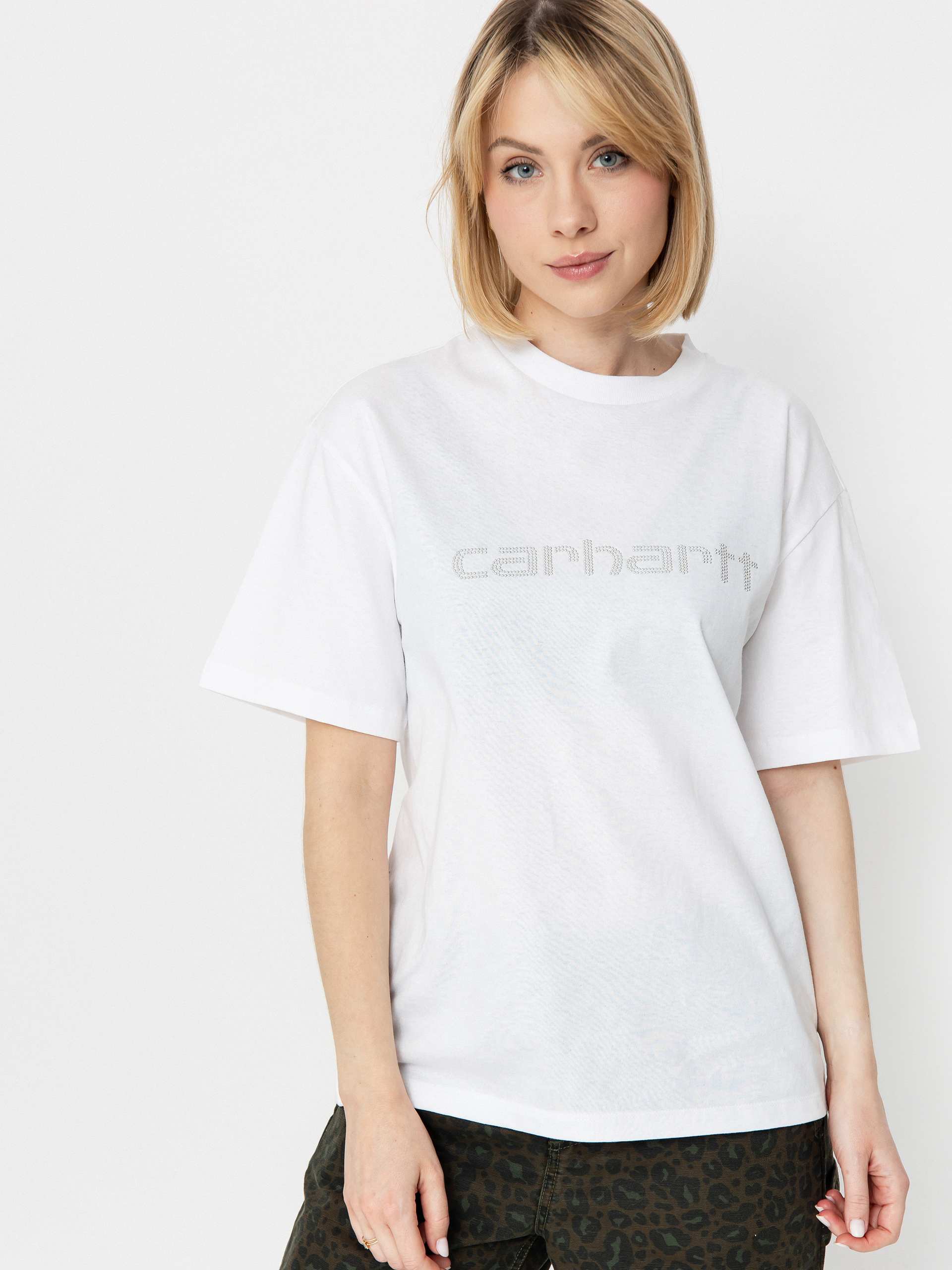 Carhartt WIP Rivet Script Wmn T-Shirt (white/silver)