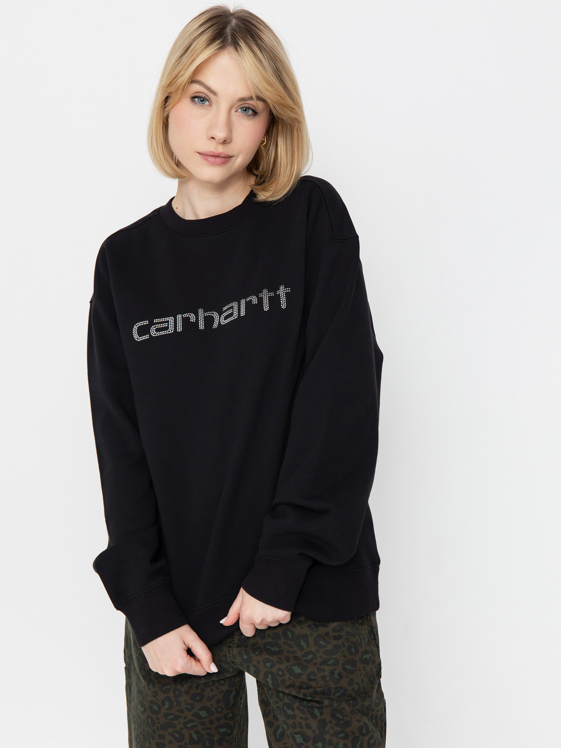 Carhartt WIP Rivet Script Wmn Sweatshirt (black/silver)