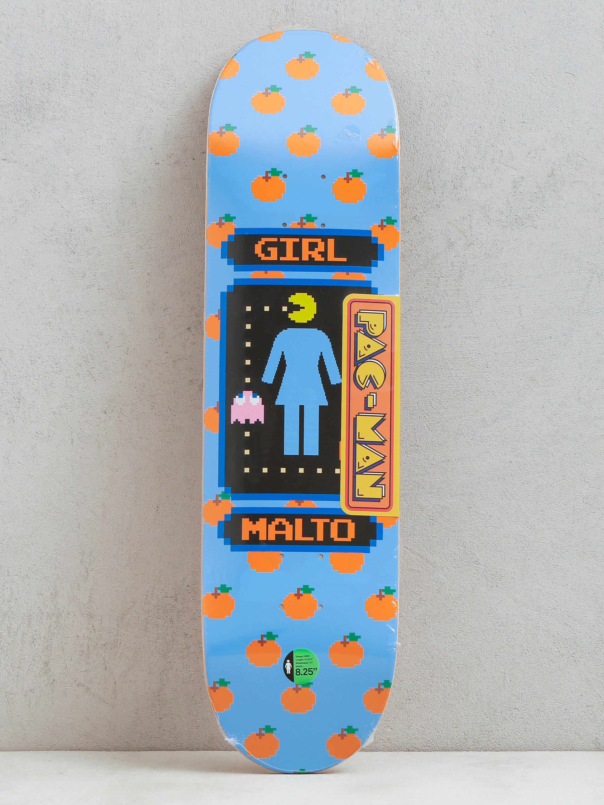 Girl Skateboard Deck Malto Pac Man (blue)