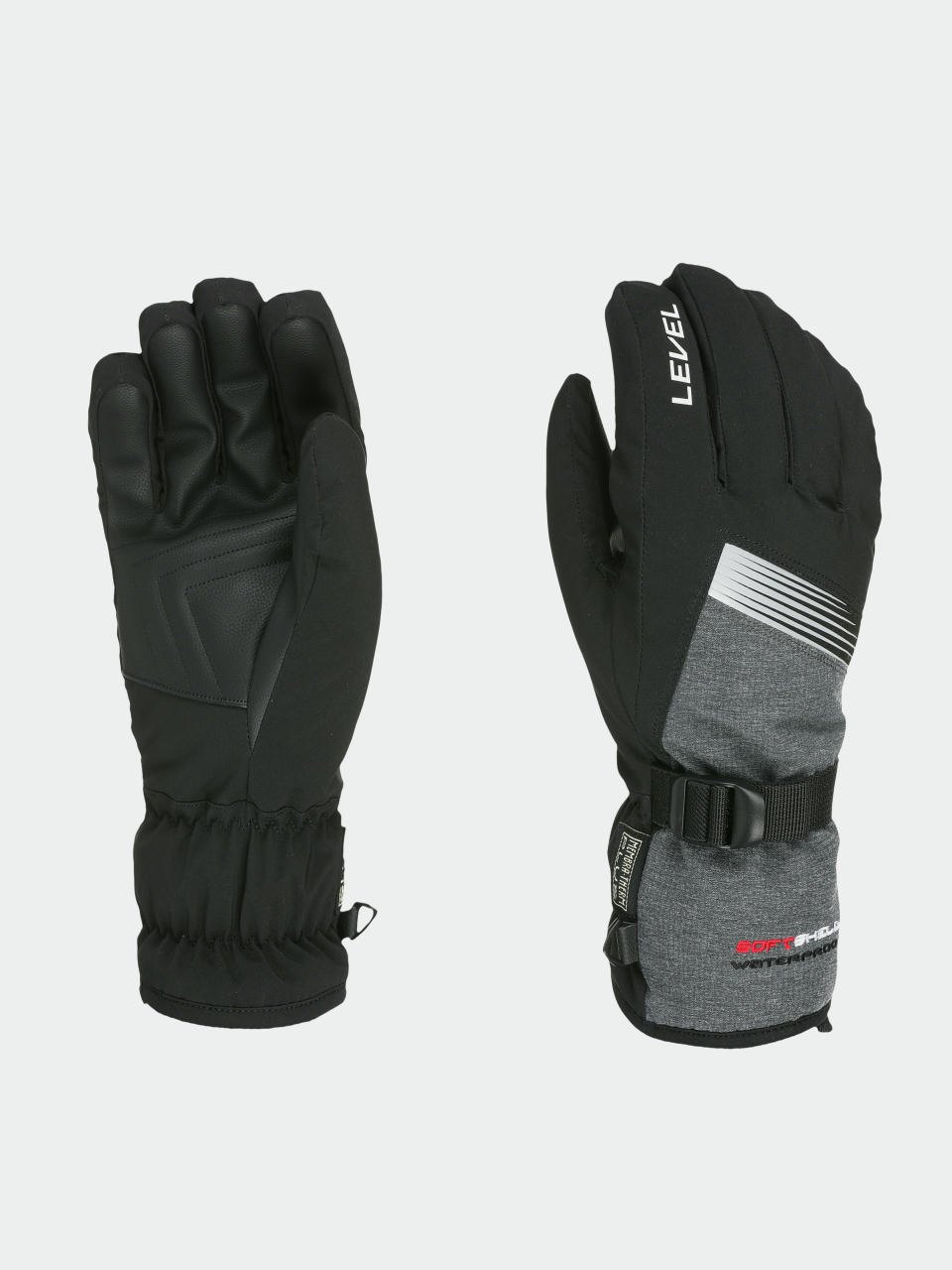 Level Gloves Hero (black grey)