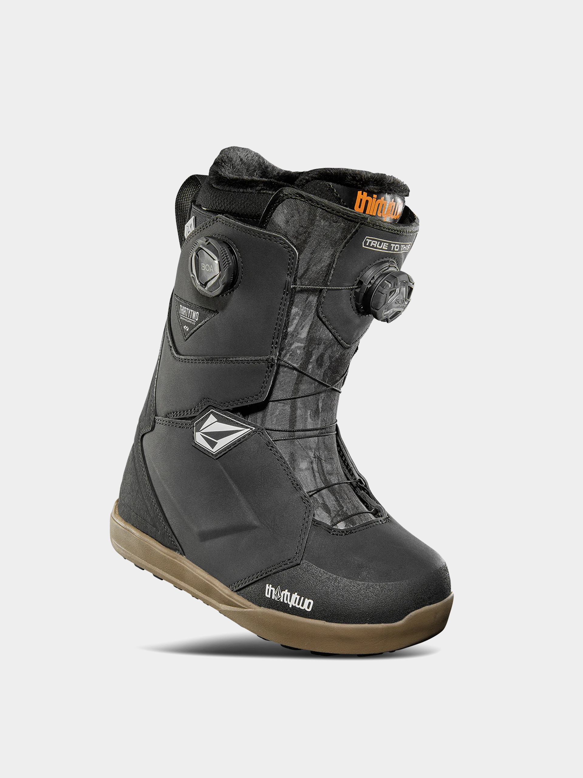 Womens ThirtyTwo Snowboard boots Lashed Double Boa X Volcom (black/grey/gum)