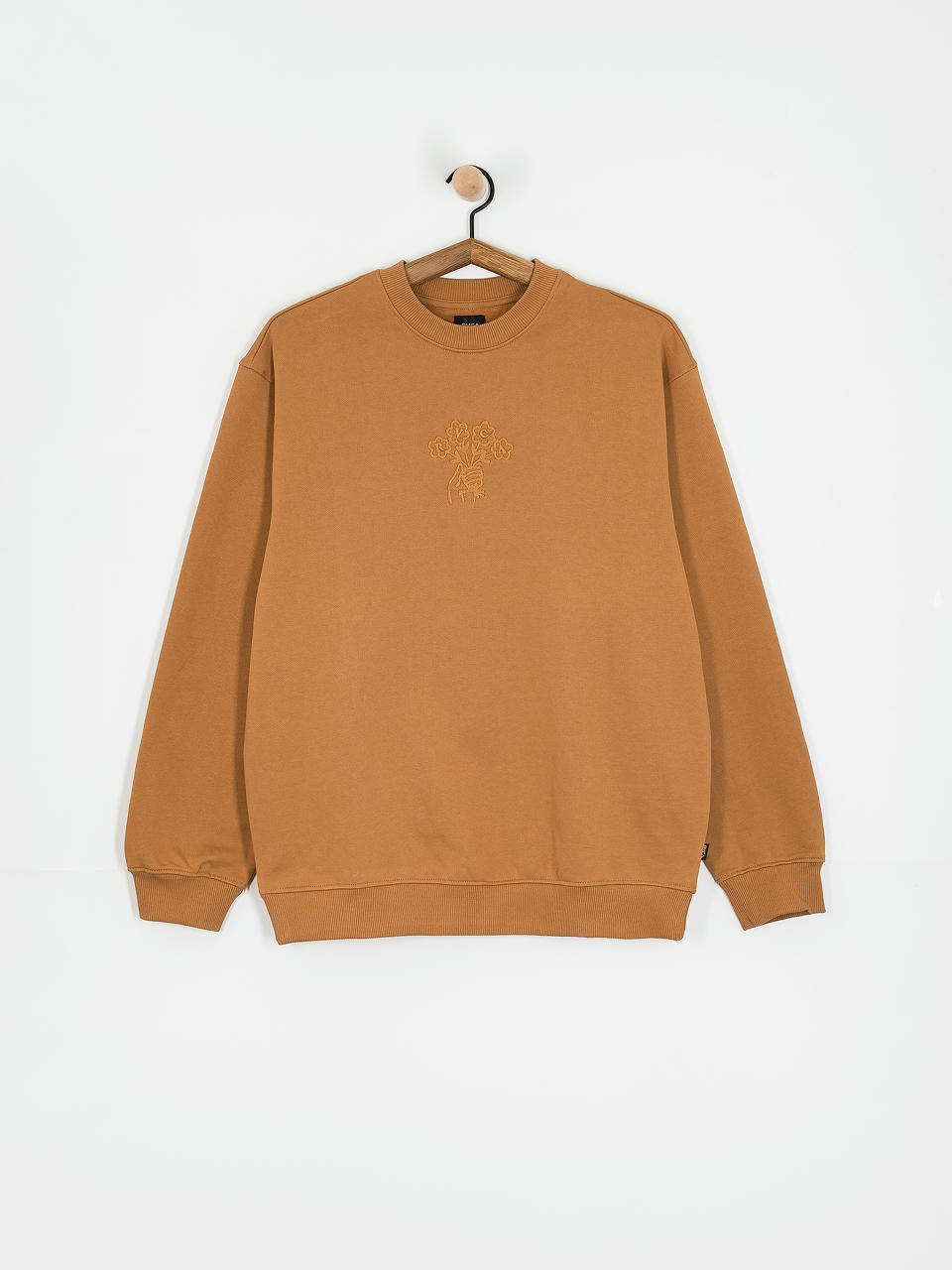 RVCA Sweatshirt Thanks For Nothing Crew (camel)