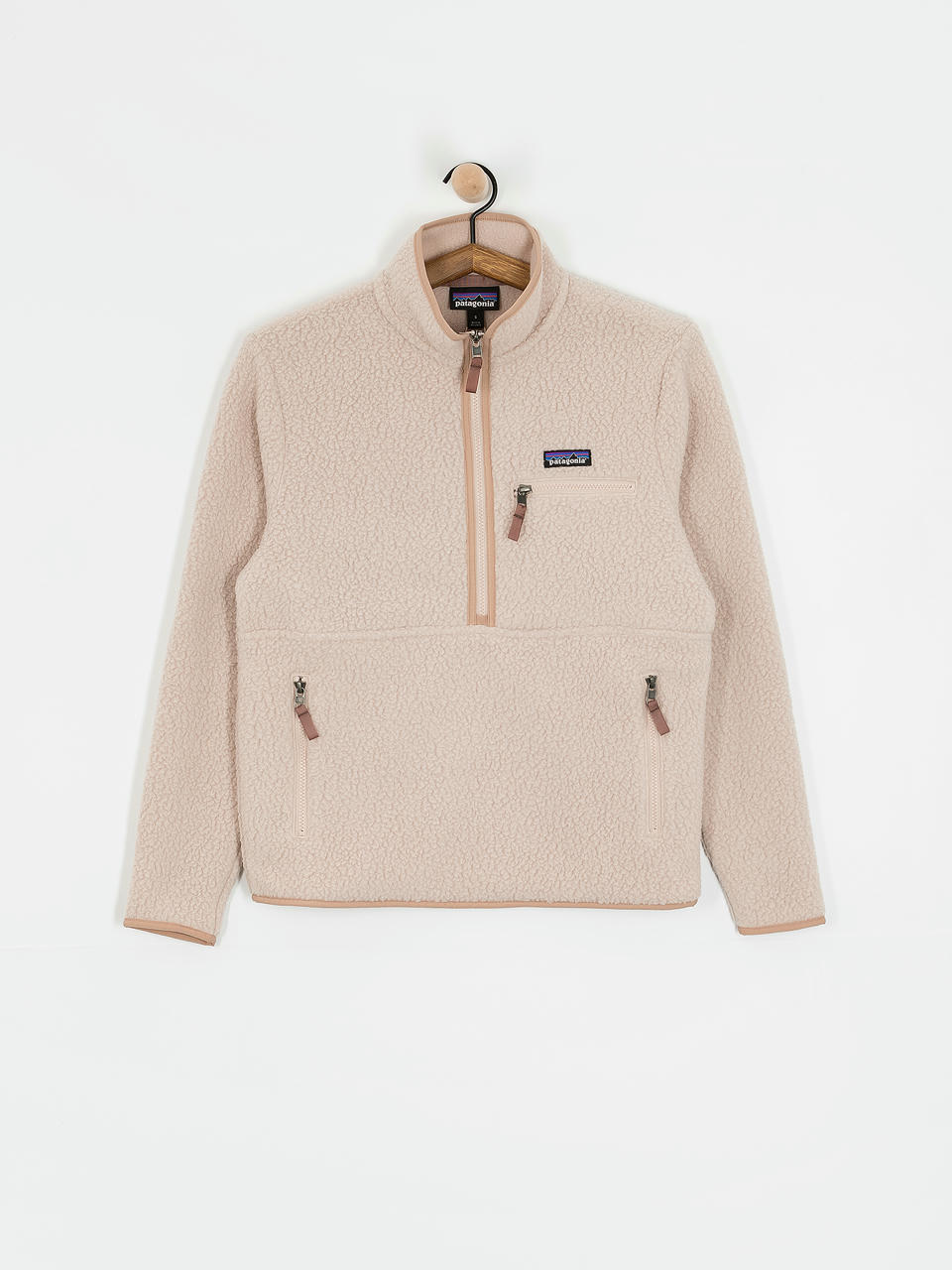 Womens Patagonia Retro Pile Marsupial Fleece  (shroom taupe)