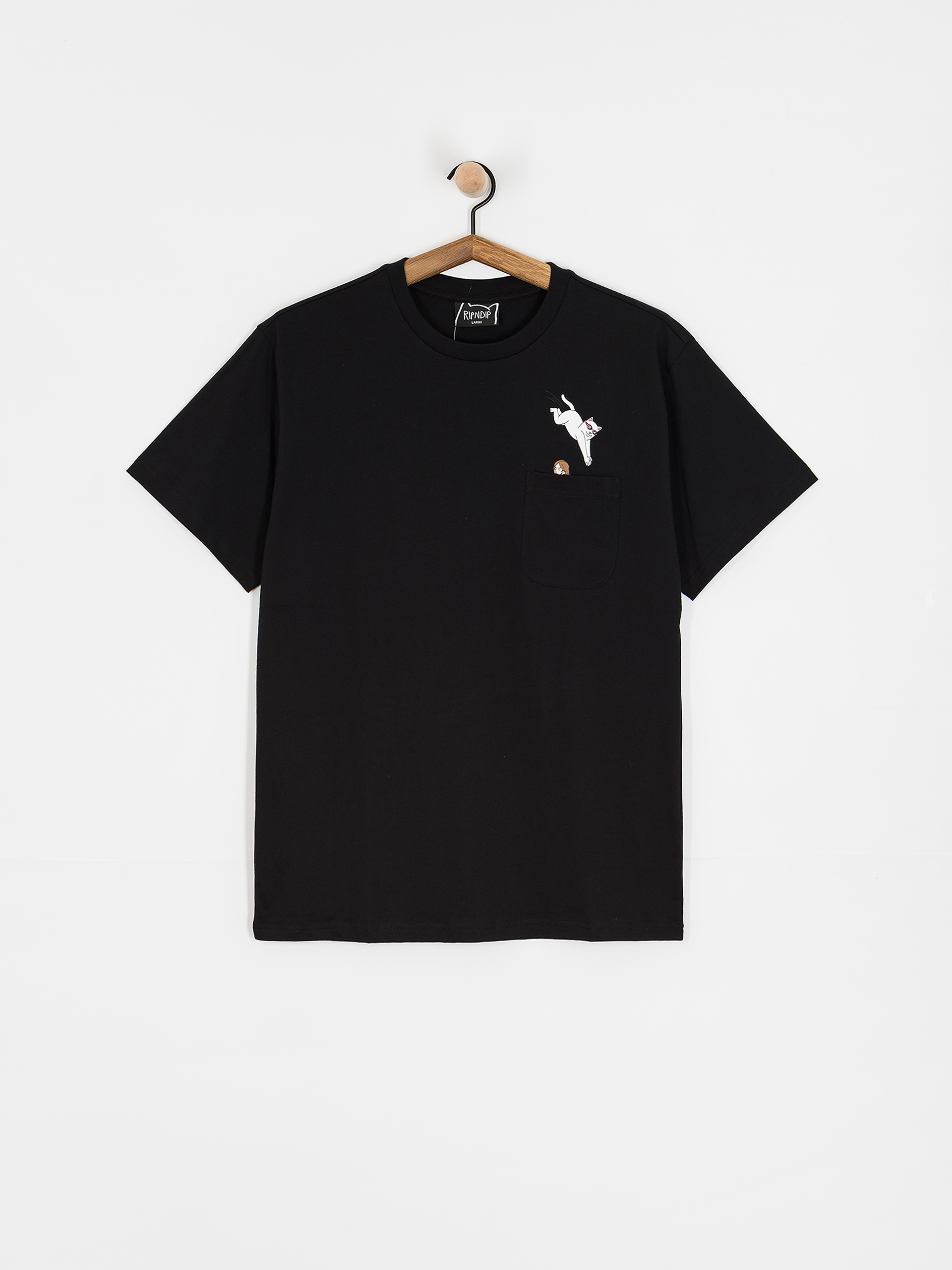 RipNDip T-Shirt Jumpin In Pocket (black)