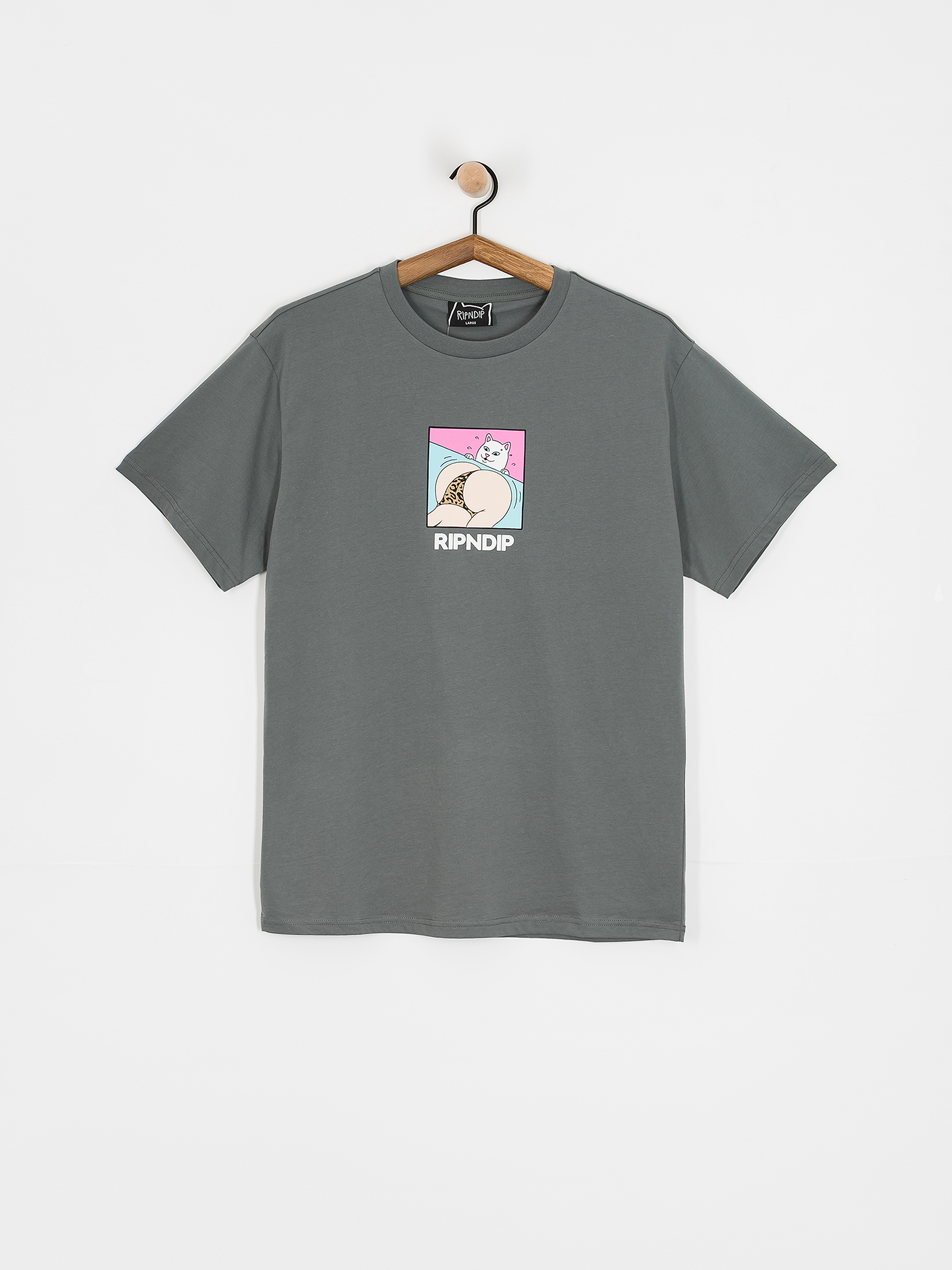 RipNDip T-Shirt Peaches And Nerm (charcoal)