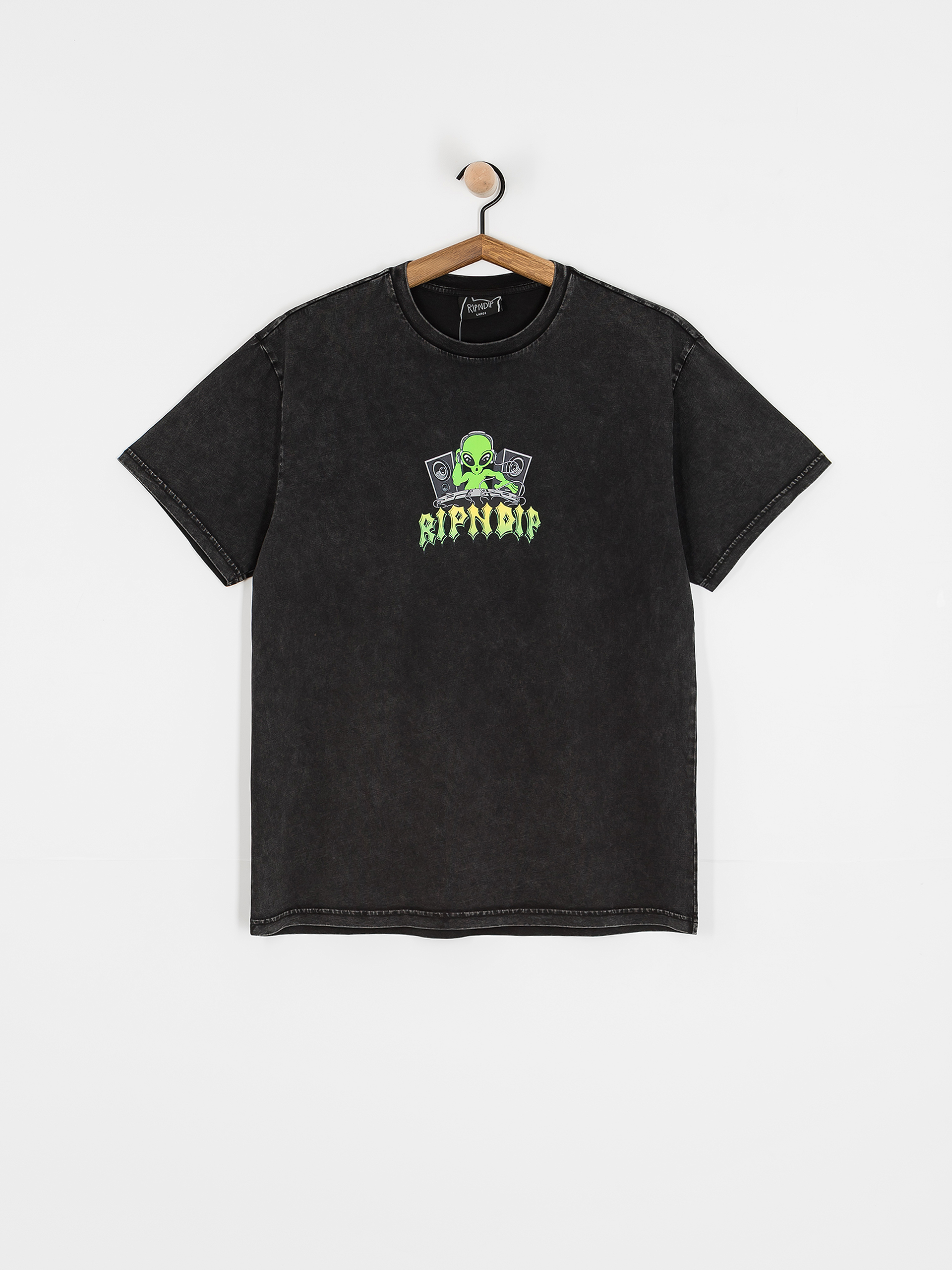 RipNDip T-Shirt Galactic Dance Floor (black mineral wash)