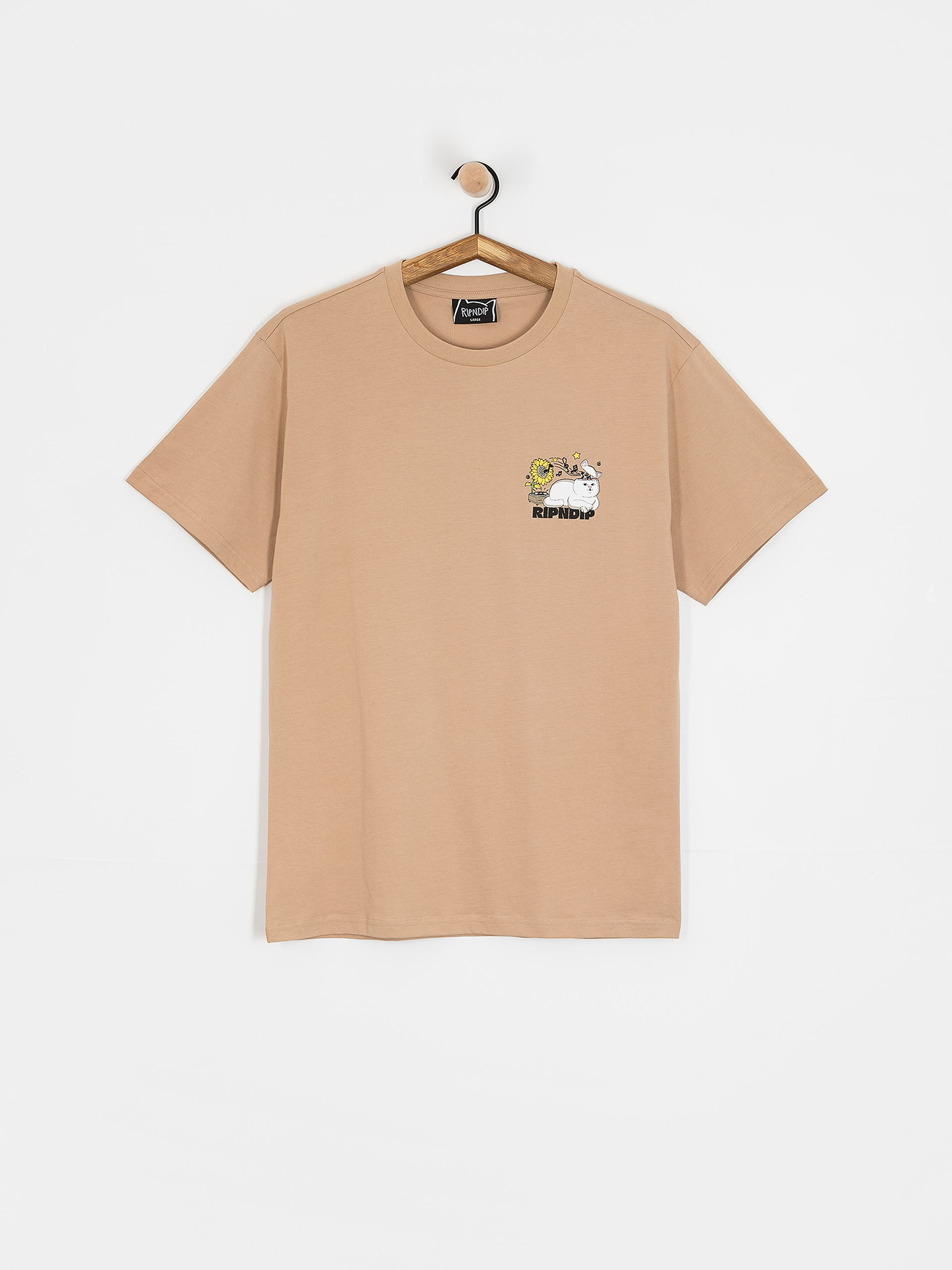 RipNDip T-Shirt No Music No Life (almond)