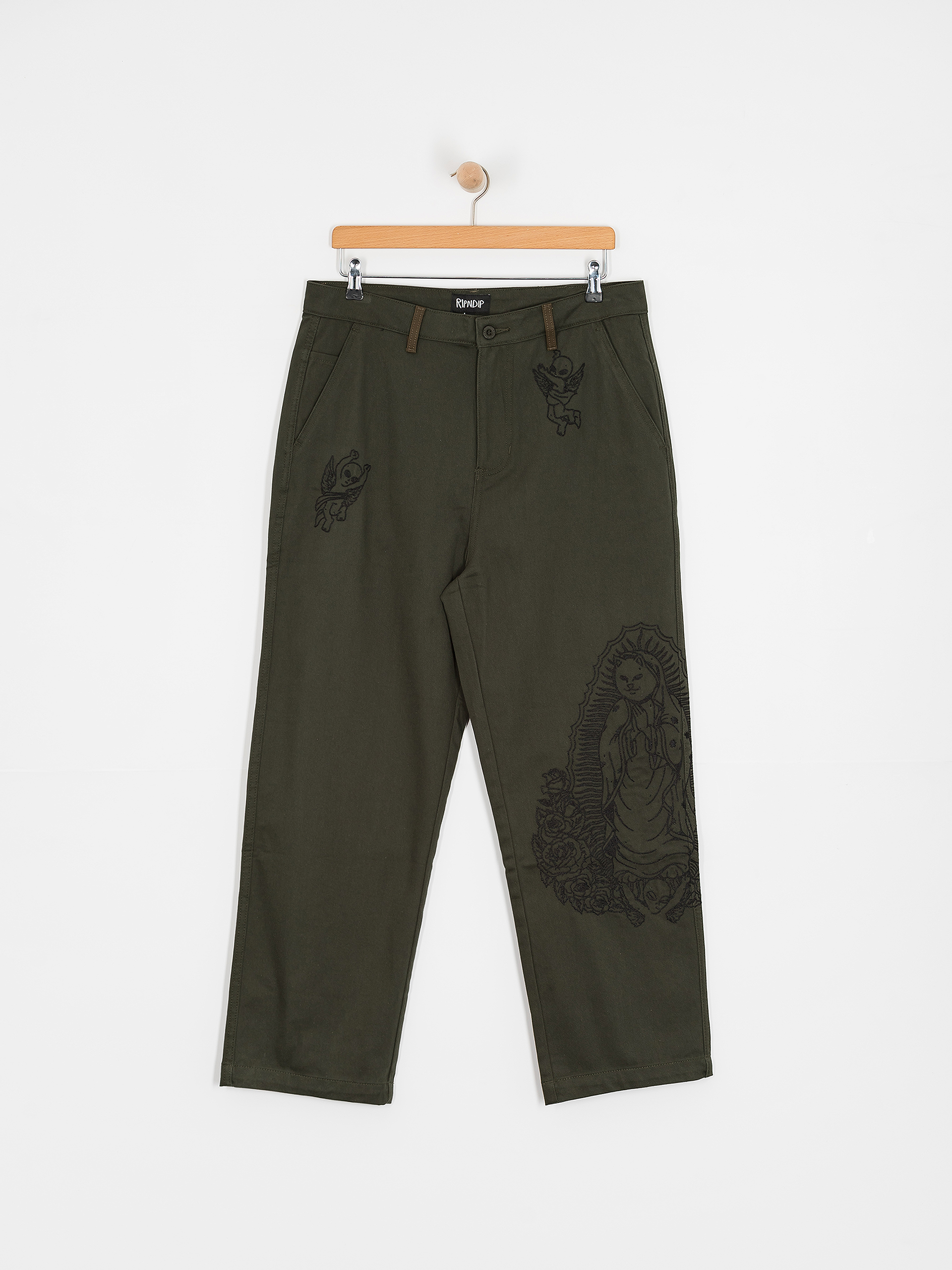 RipNDip Hose Mother Nerm Twill (dark olive)