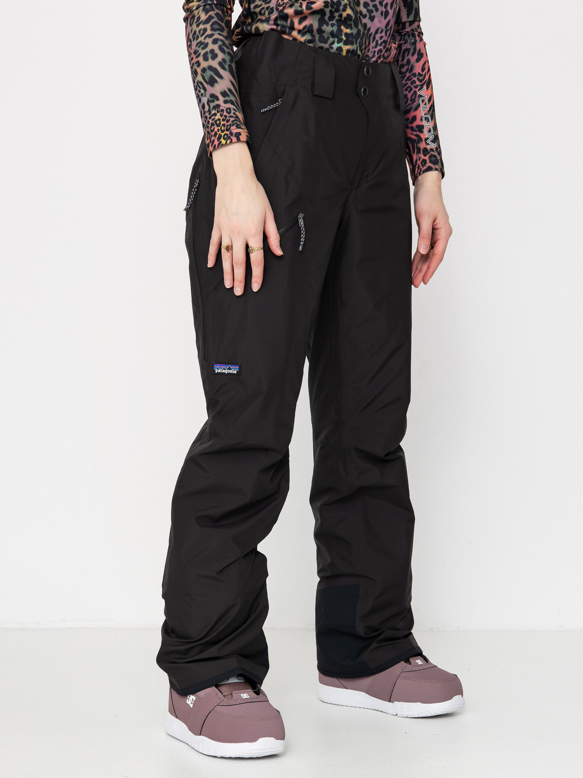Womens Patagonia Pants Insulated Powder Town Reg (black)