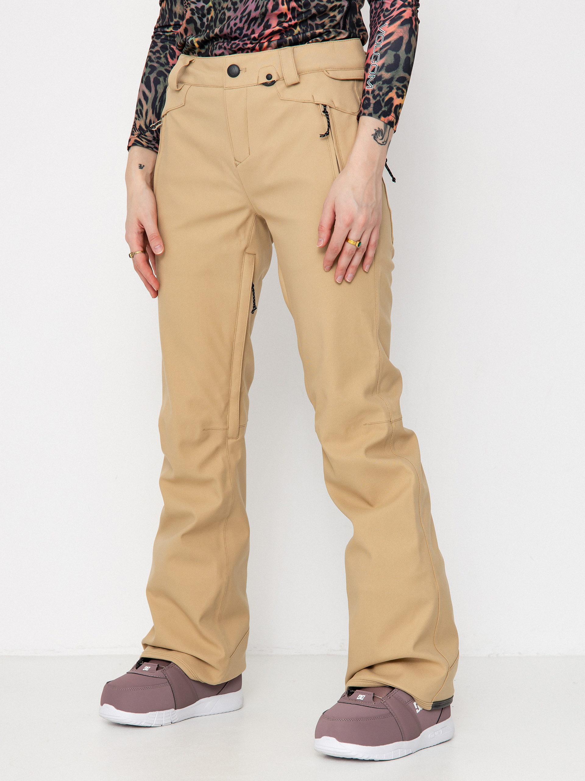 Damen Volcom Snowboard Hose Genus Stretch (sand)