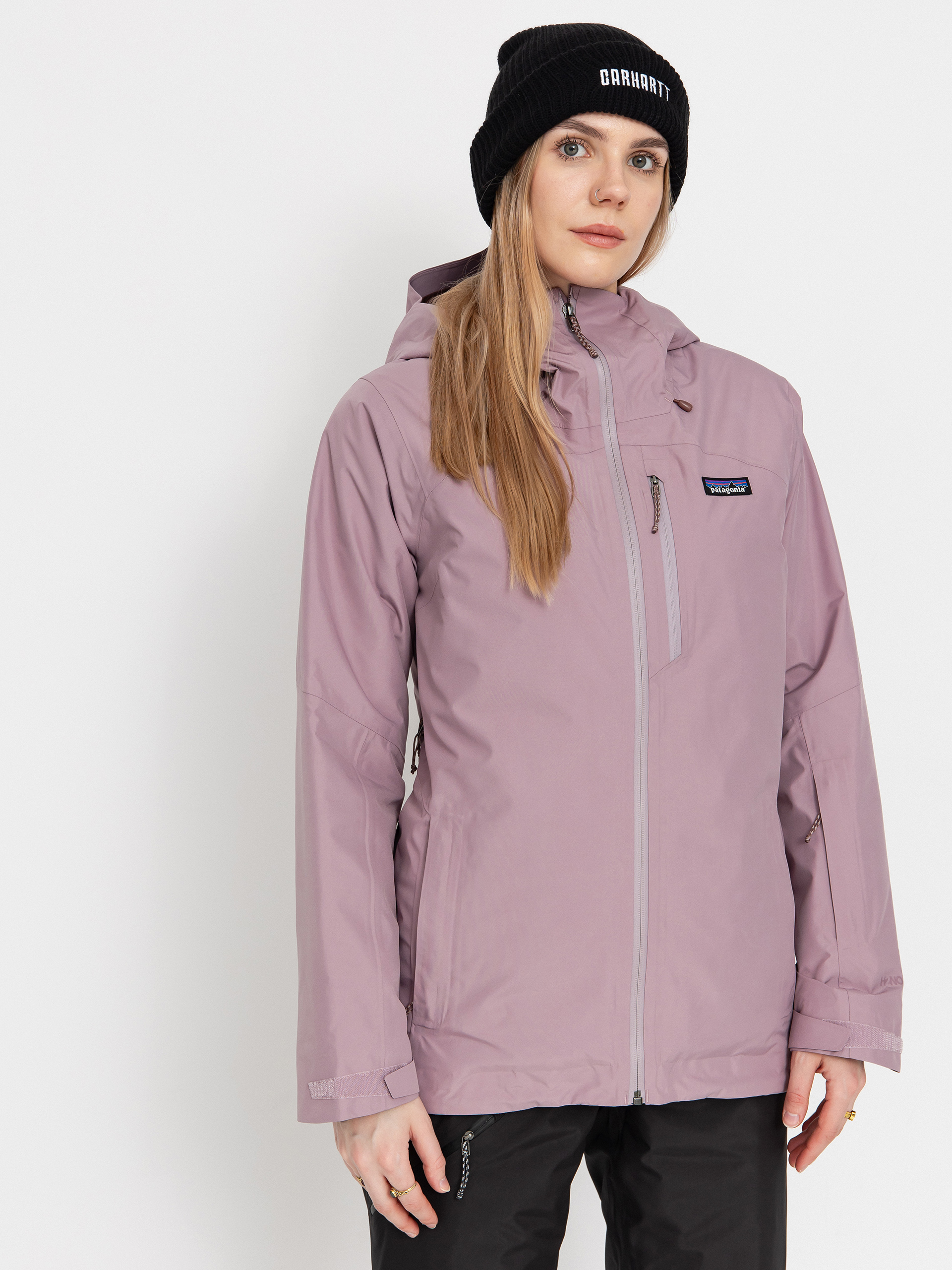 Womens Patagonia Insulated Powder Town Jacket (stormy mauve)