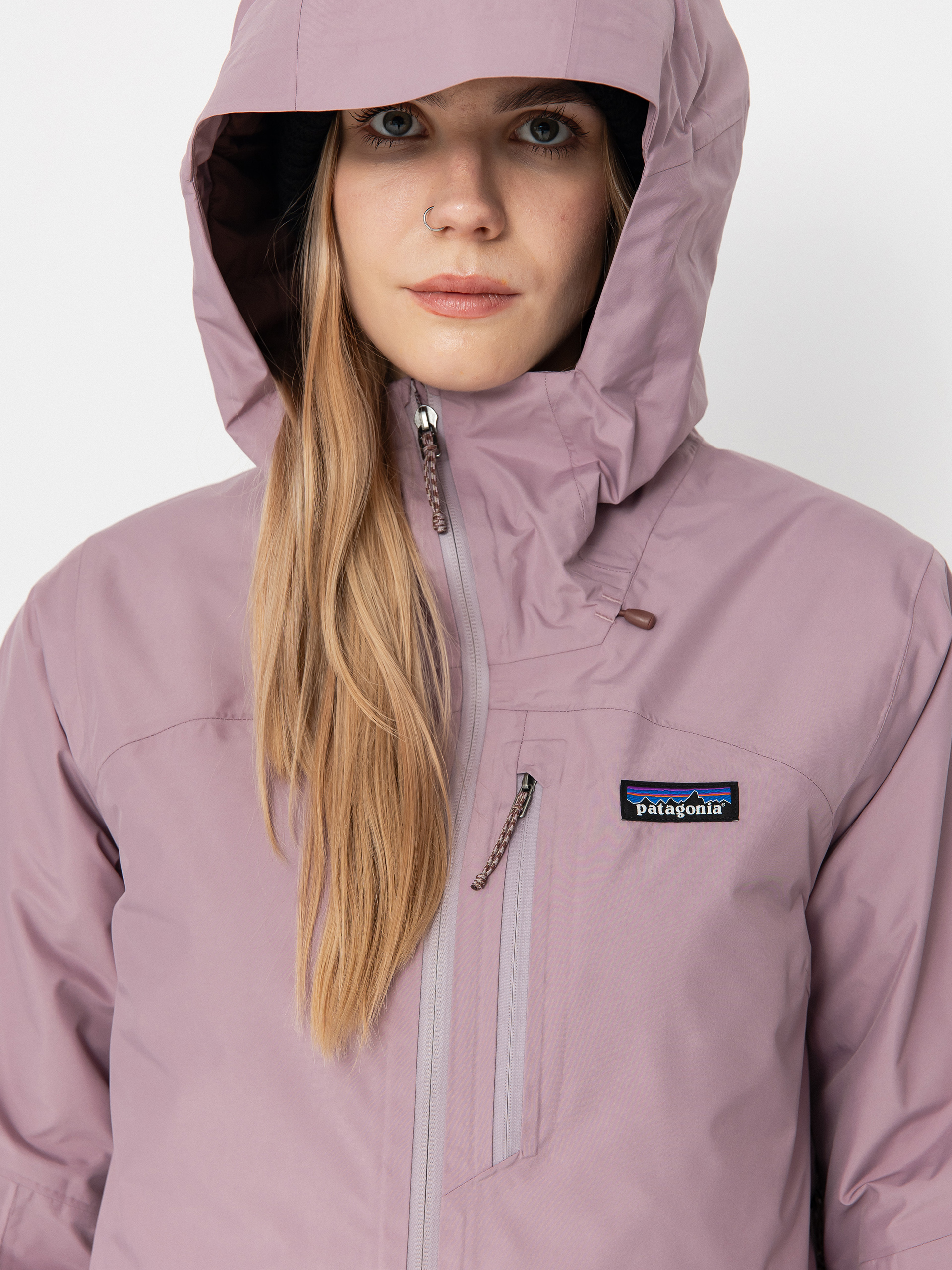 Womens Patagonia Insulated Powder Town Jacket (stormy mauve)