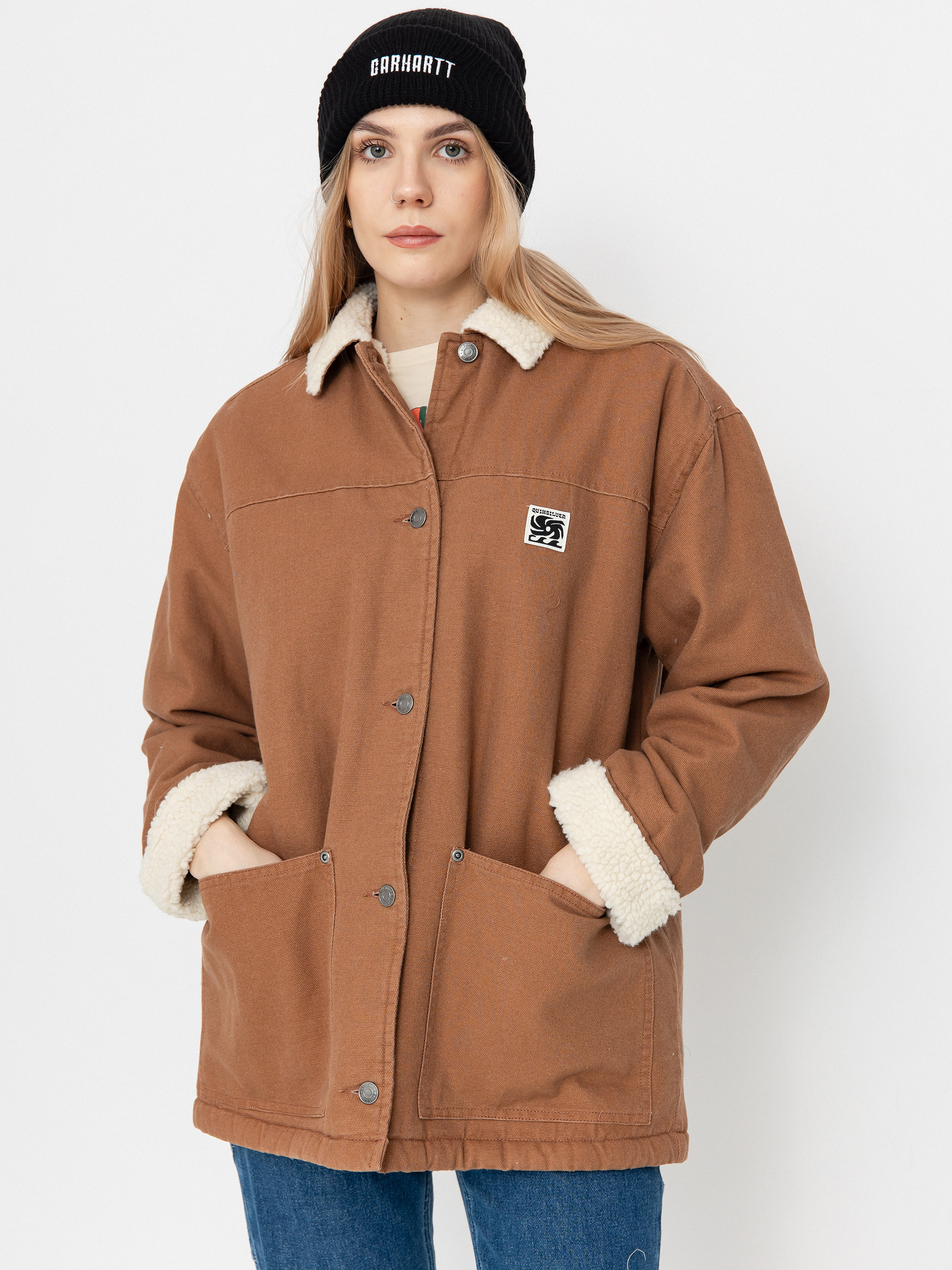 Quiksilver Jacket Uni Workwear Wmn - brown (rawhide)