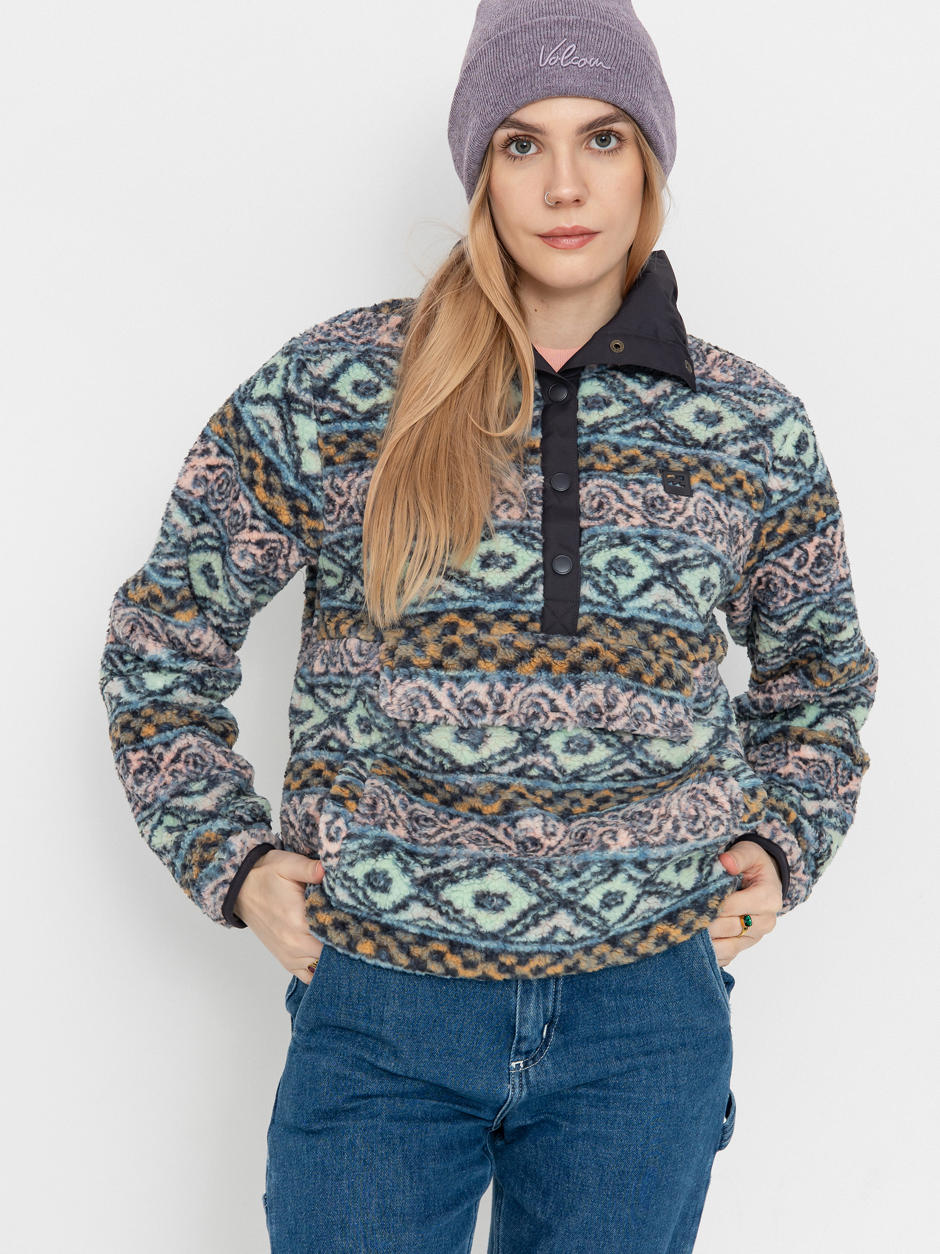 Billabong Switchback Pullover Wmn Fleece Jacke (dusty peach)