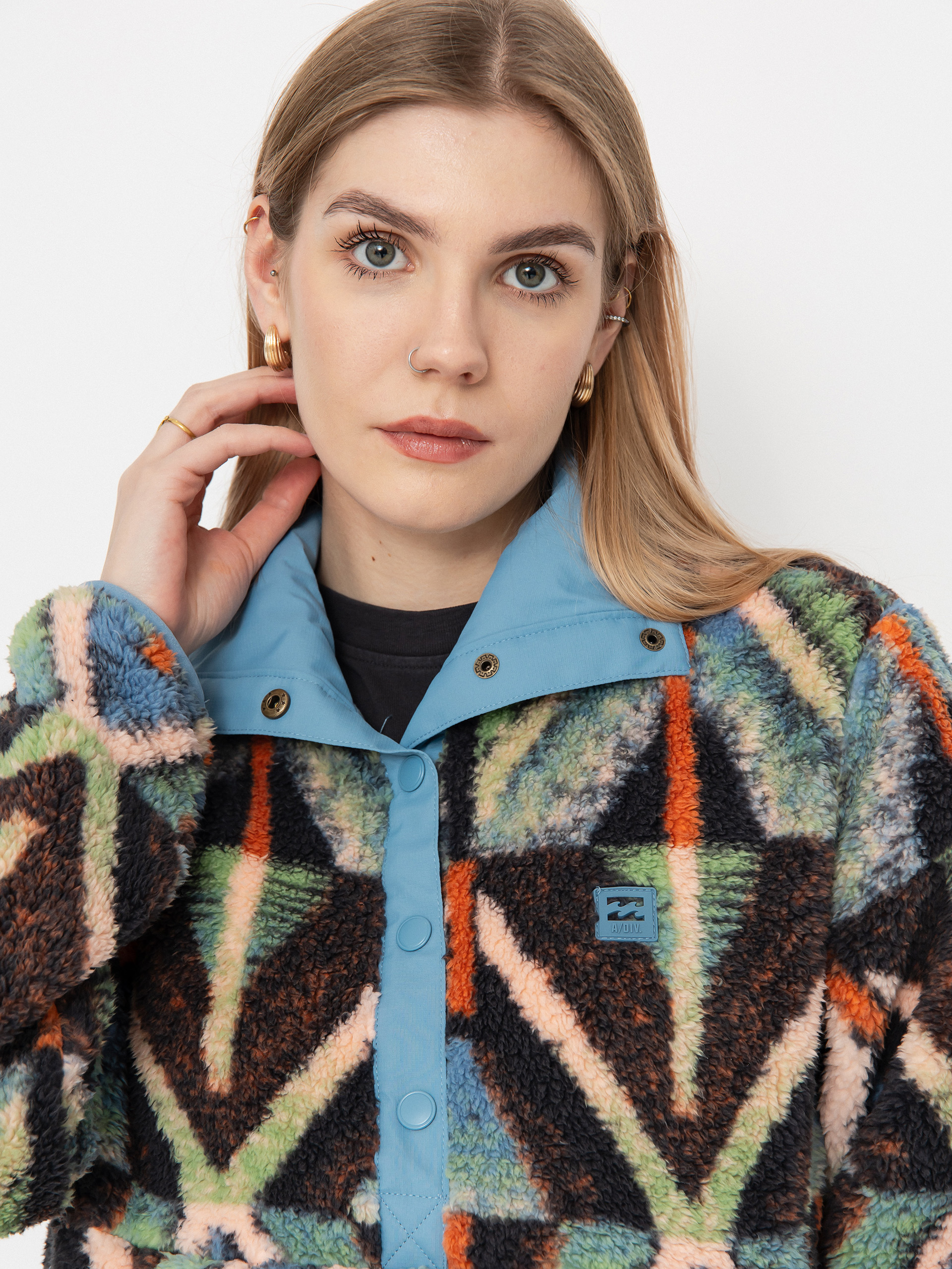 Billabong Switchback Pullover Wmn Fleece - multicolor (black multi 1)