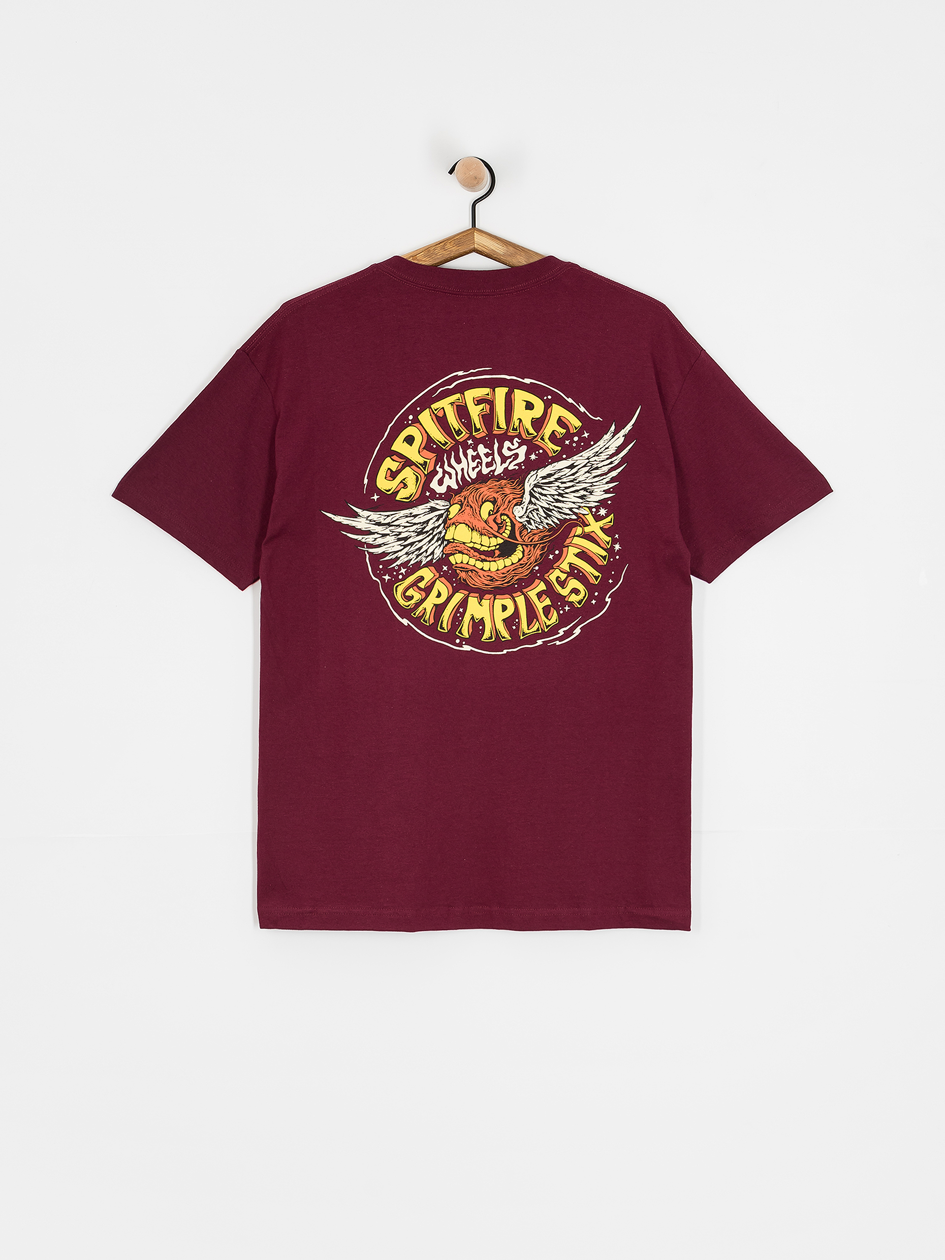 Spitfire Flying Grimple T-Shirt (burgundy)