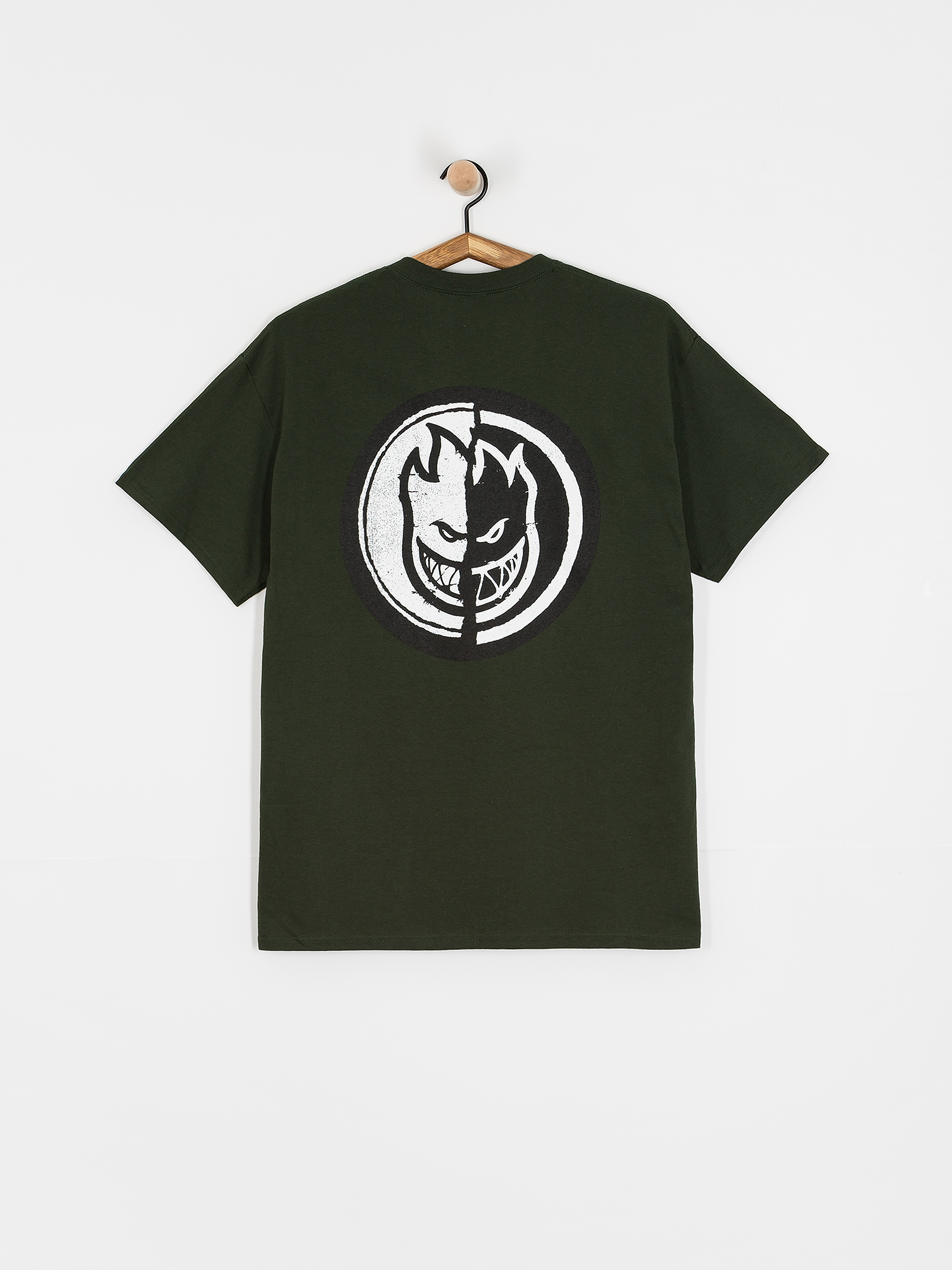 Spitfire Pkt Ying Yang Fr T-Shirt (green/black)