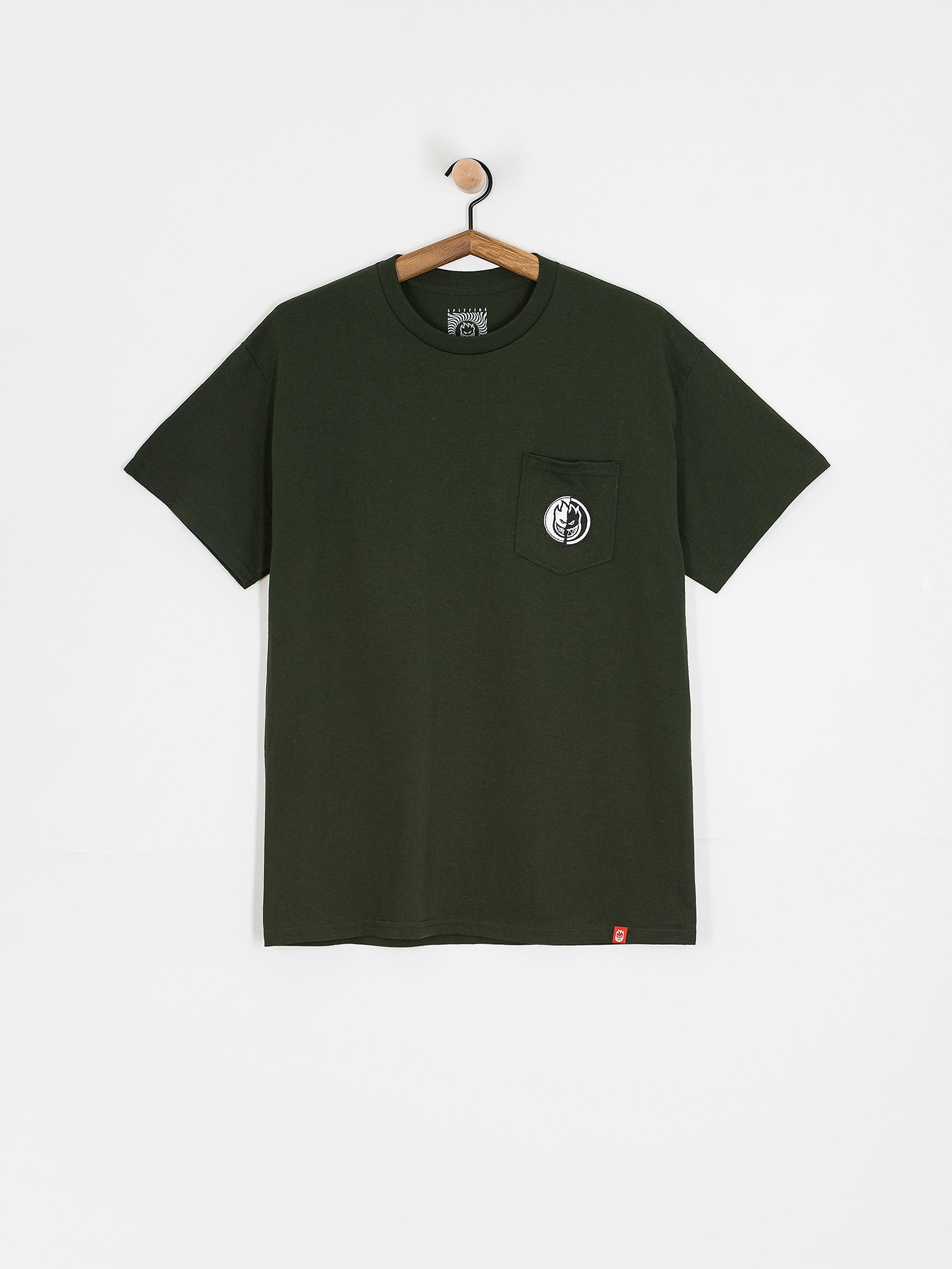 Spitfire Pkt Ying Yang Fr T-Shirt (green/black)