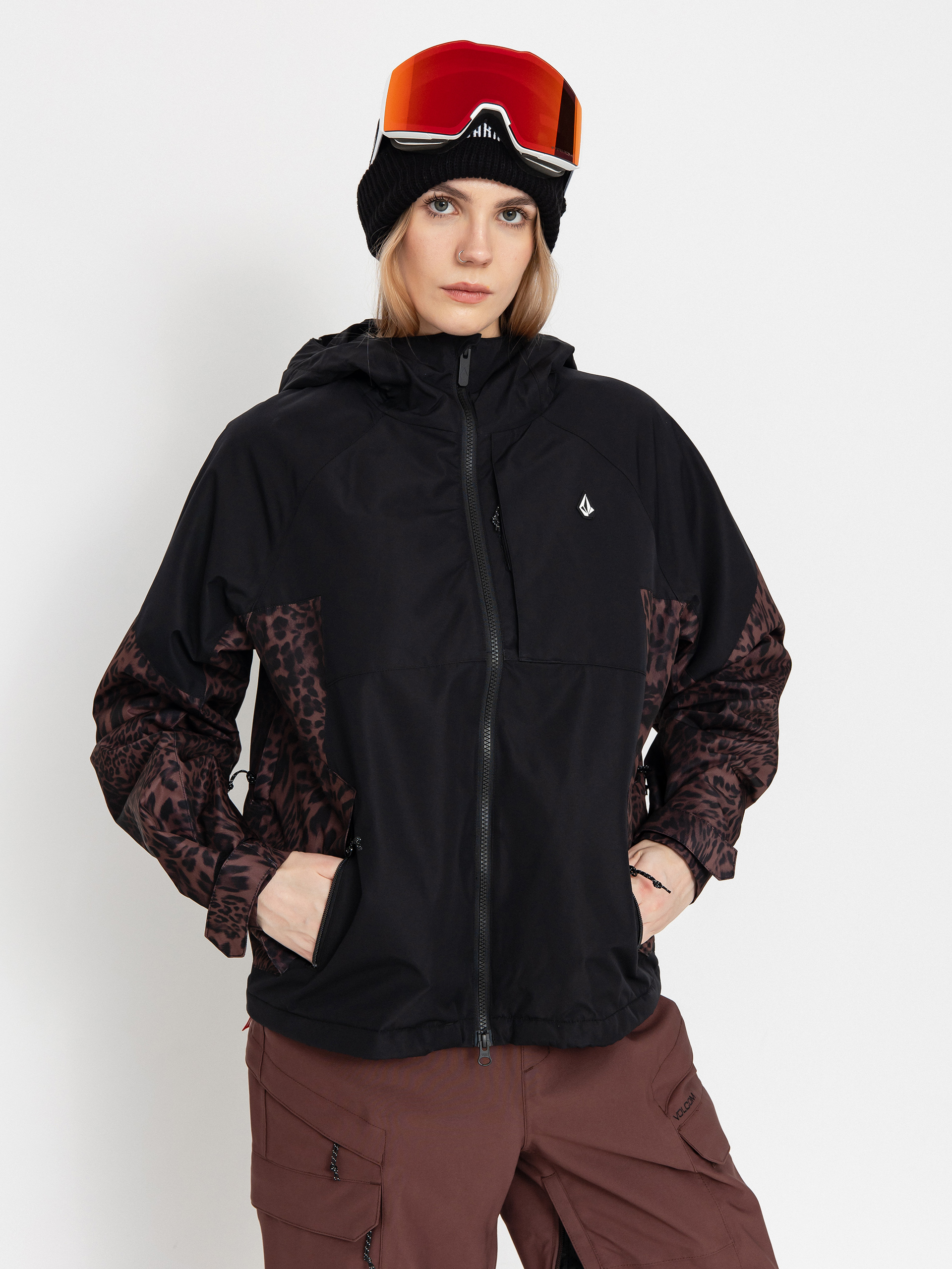 Womens Volcom Snowboard jacket Agate Ins (black)