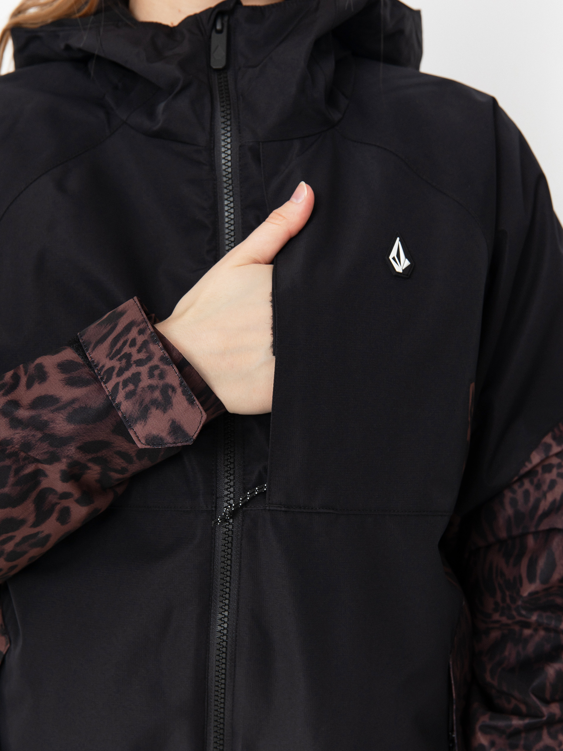 Womens Volcom Snowboard jacket Agate Ins (black)