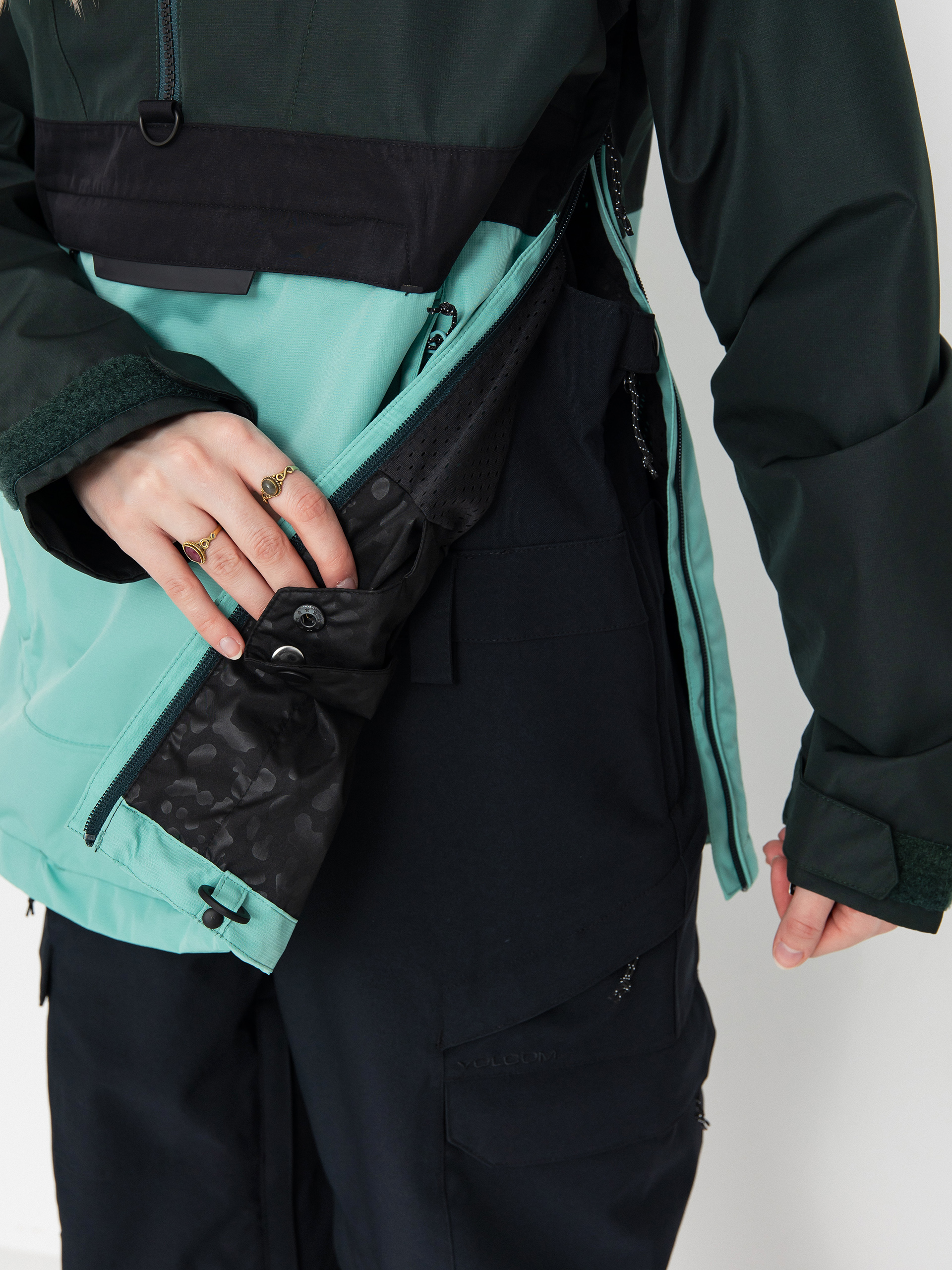 Damen Volcom Snowboard Jacke Ashfield Pullover (wasabi)