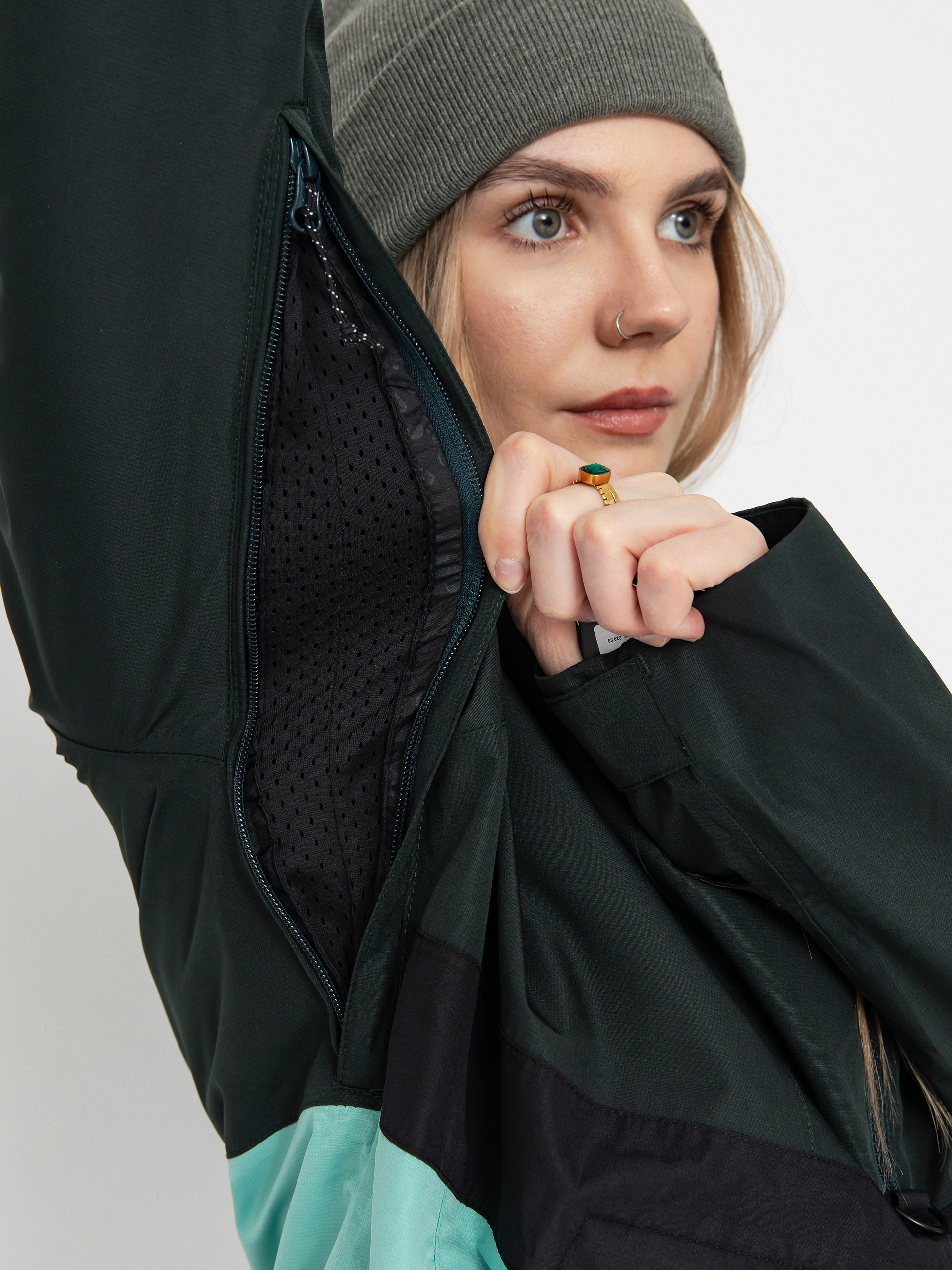 Damen Volcom Snowboard Jacke Ashfield Pullover (wasabi)