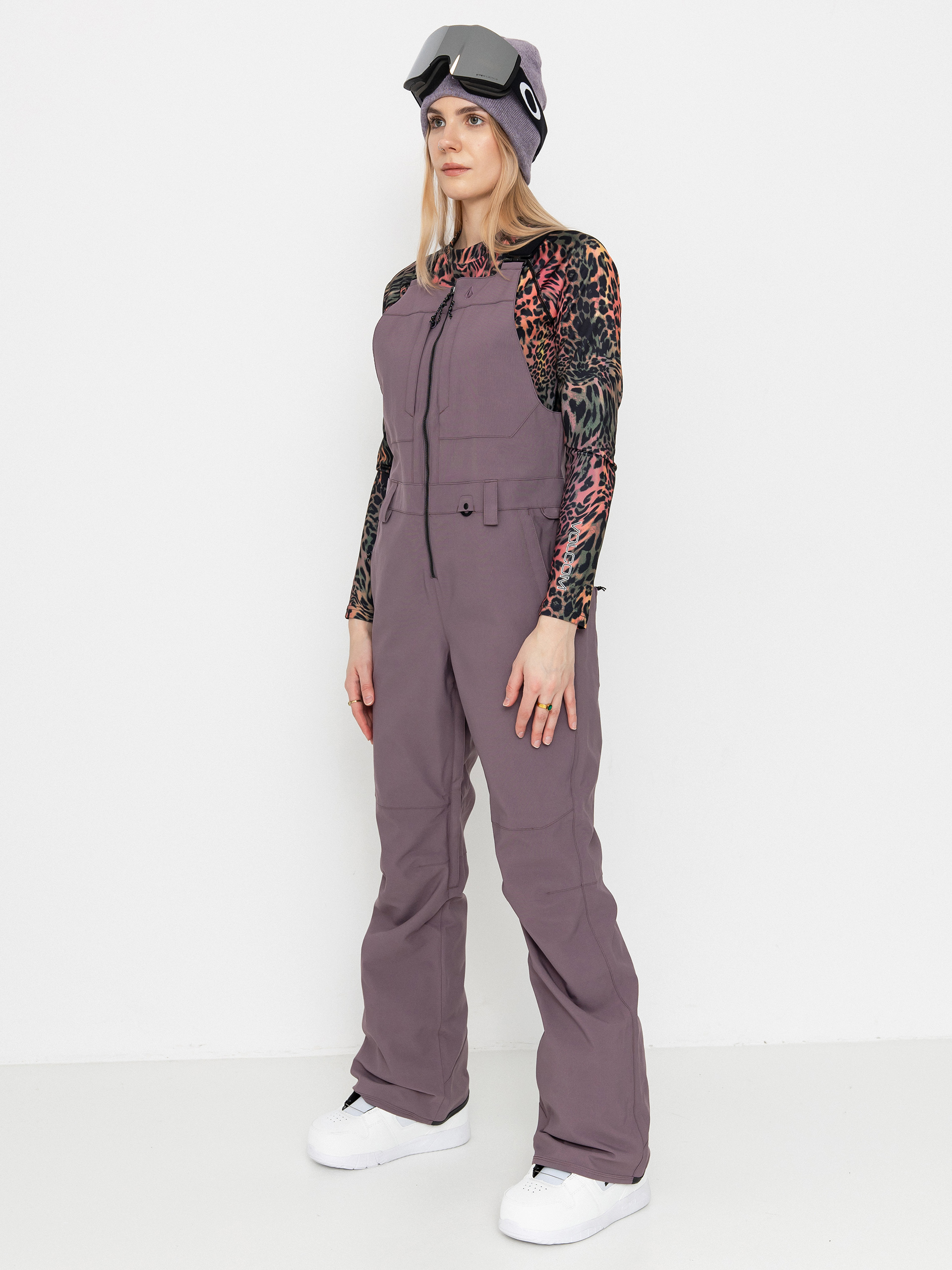 Damen Volcom Snowboard Hose Swift Bib Overall (dusty lavender)
