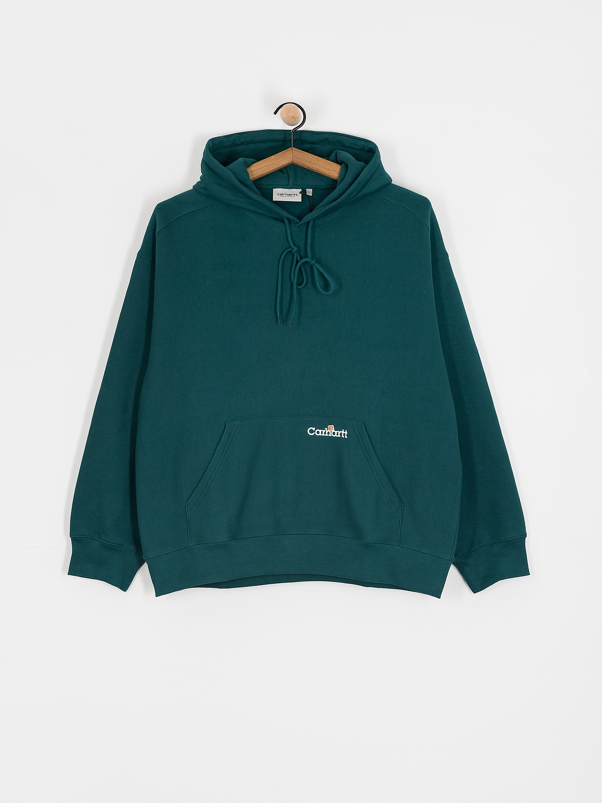 Carhartt WIP Label Script HD Hoodie - green (malachite)