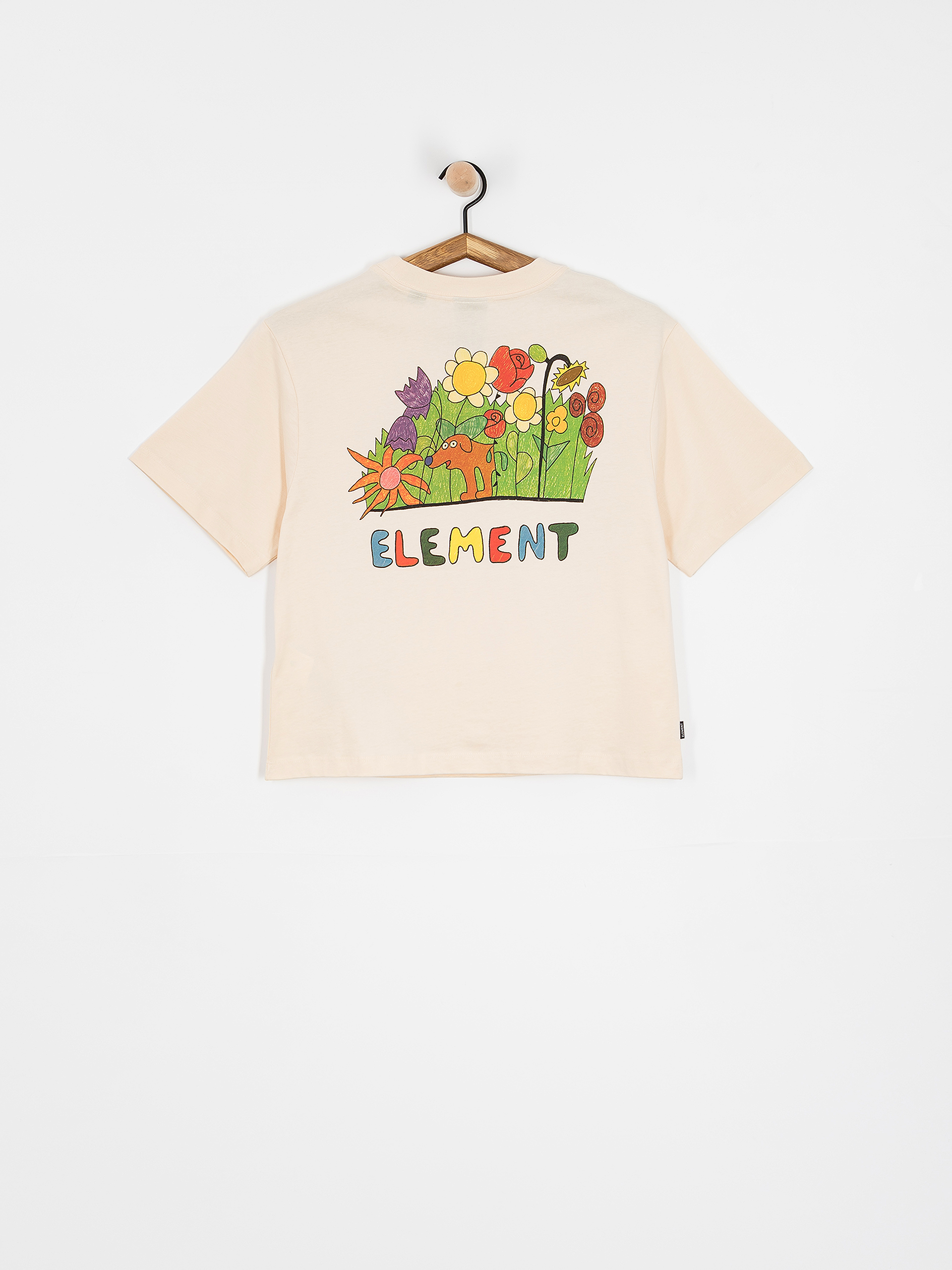 Element Sniffing The Flowers Wmn T-Shirt (parchment)