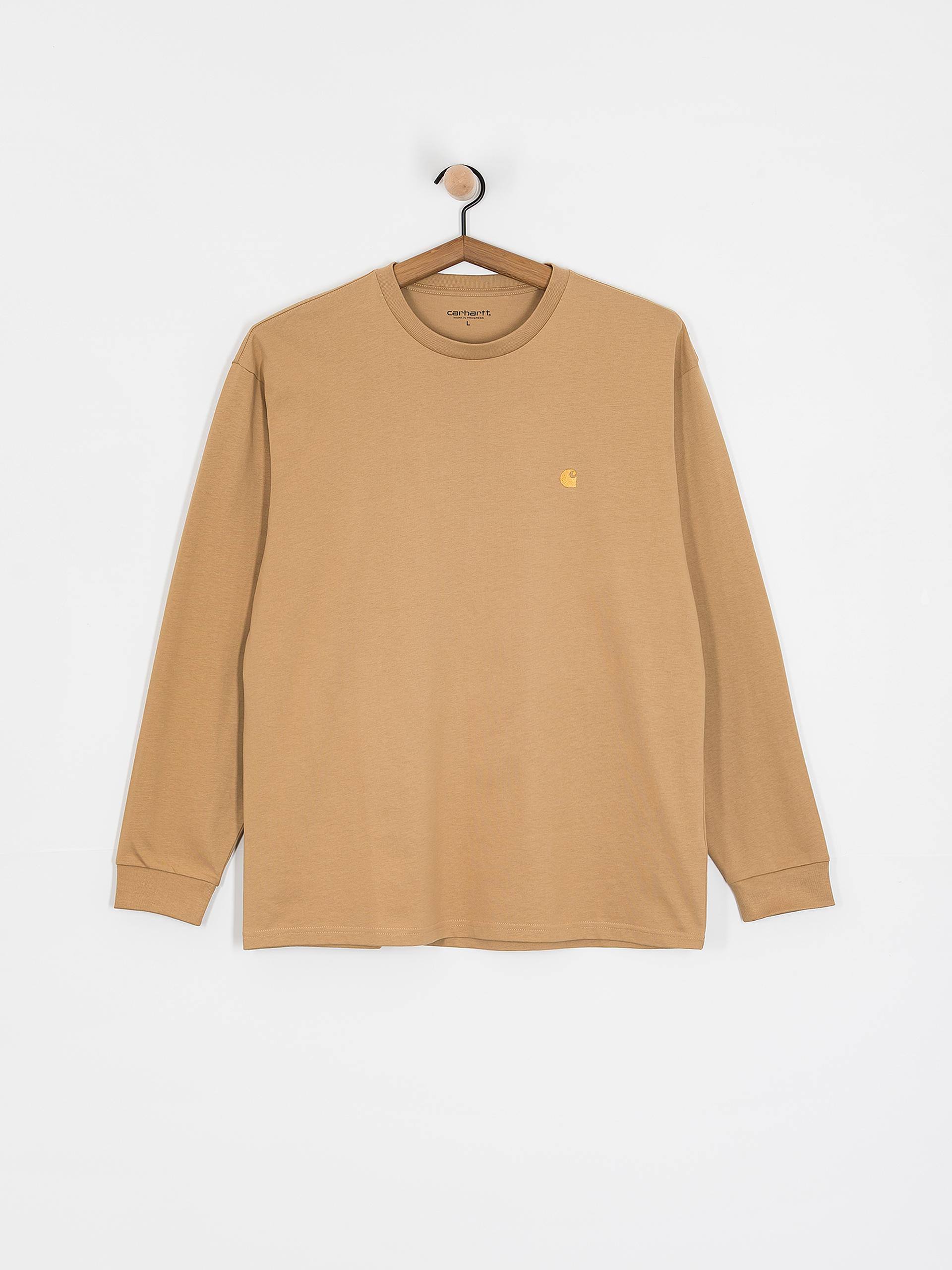 Carhartt WIP Chase Longsleeve (dusty h brown/gold)