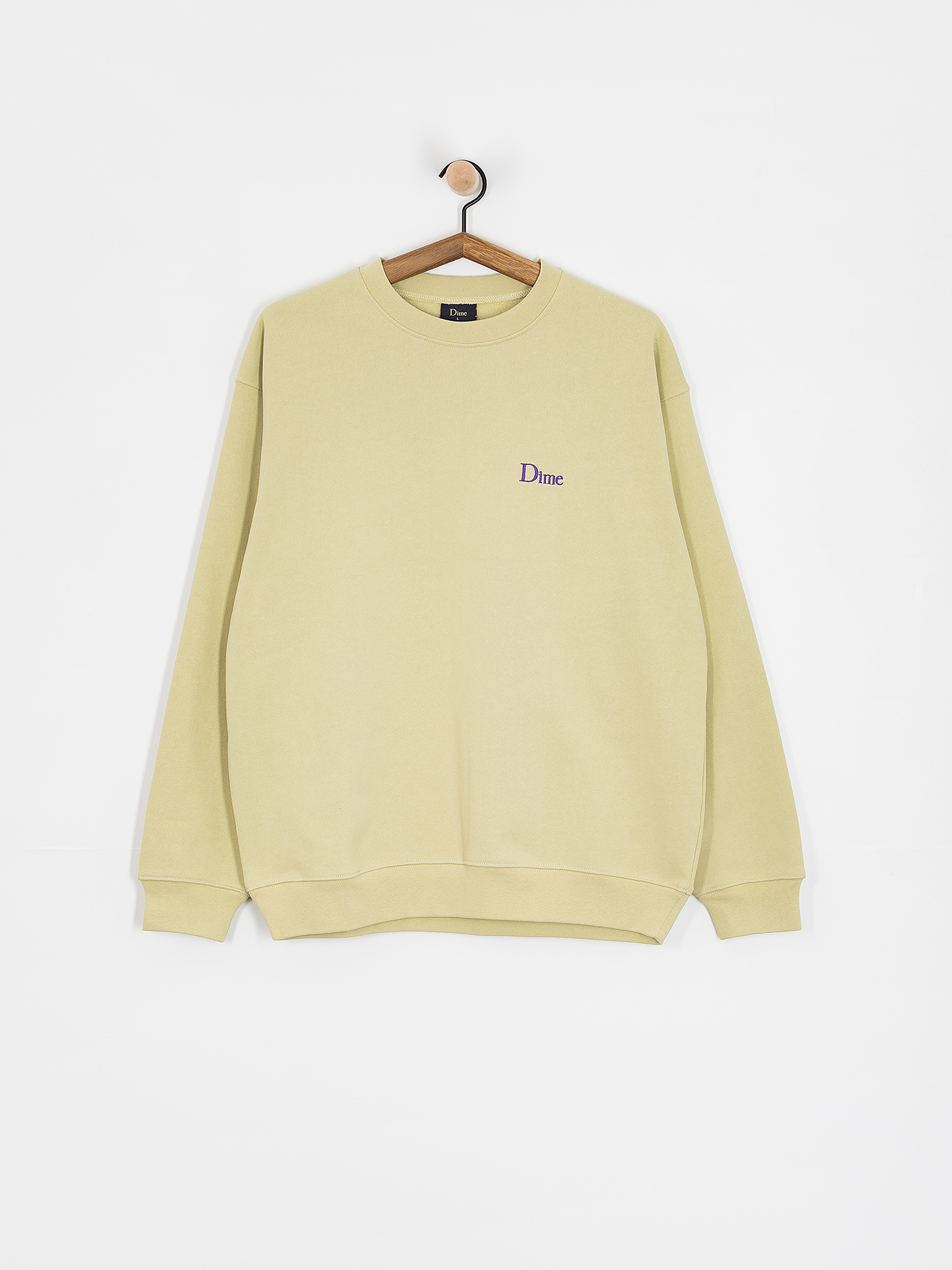 Dime Classic Small Logo Sweatshirt (light moss)