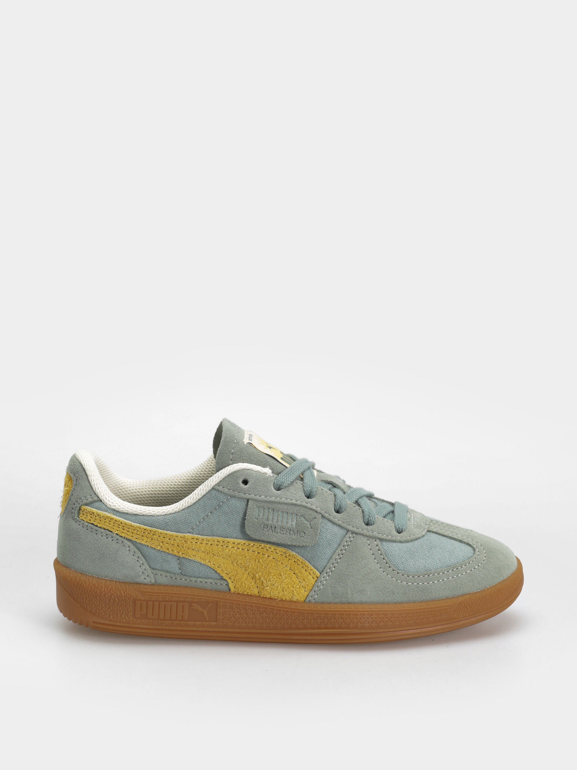 Puma Schuhe Palermo Weathered (green moon sunny yellow)