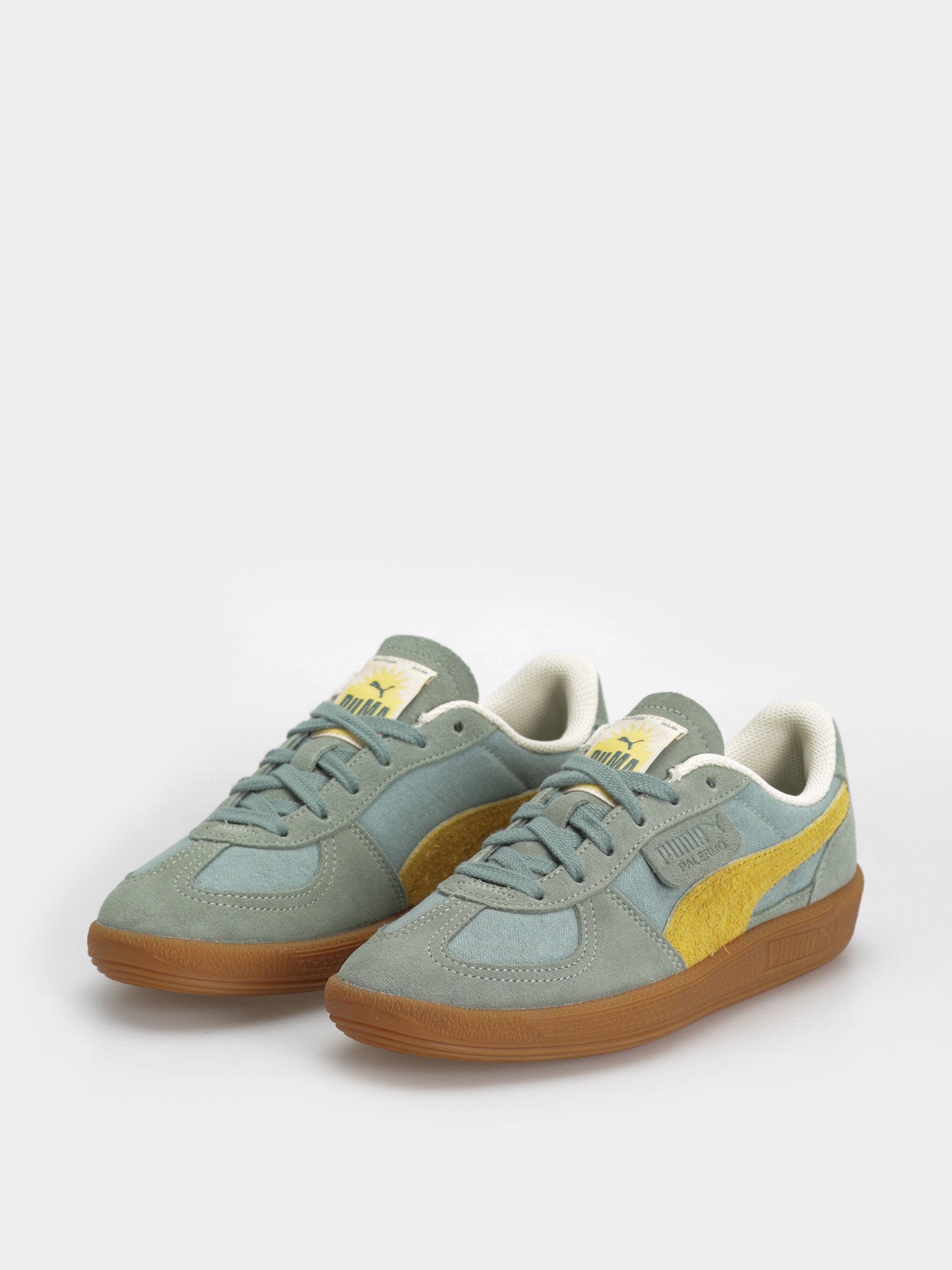 Puma Schuhe Palermo Weathered (green moon sunny yellow)