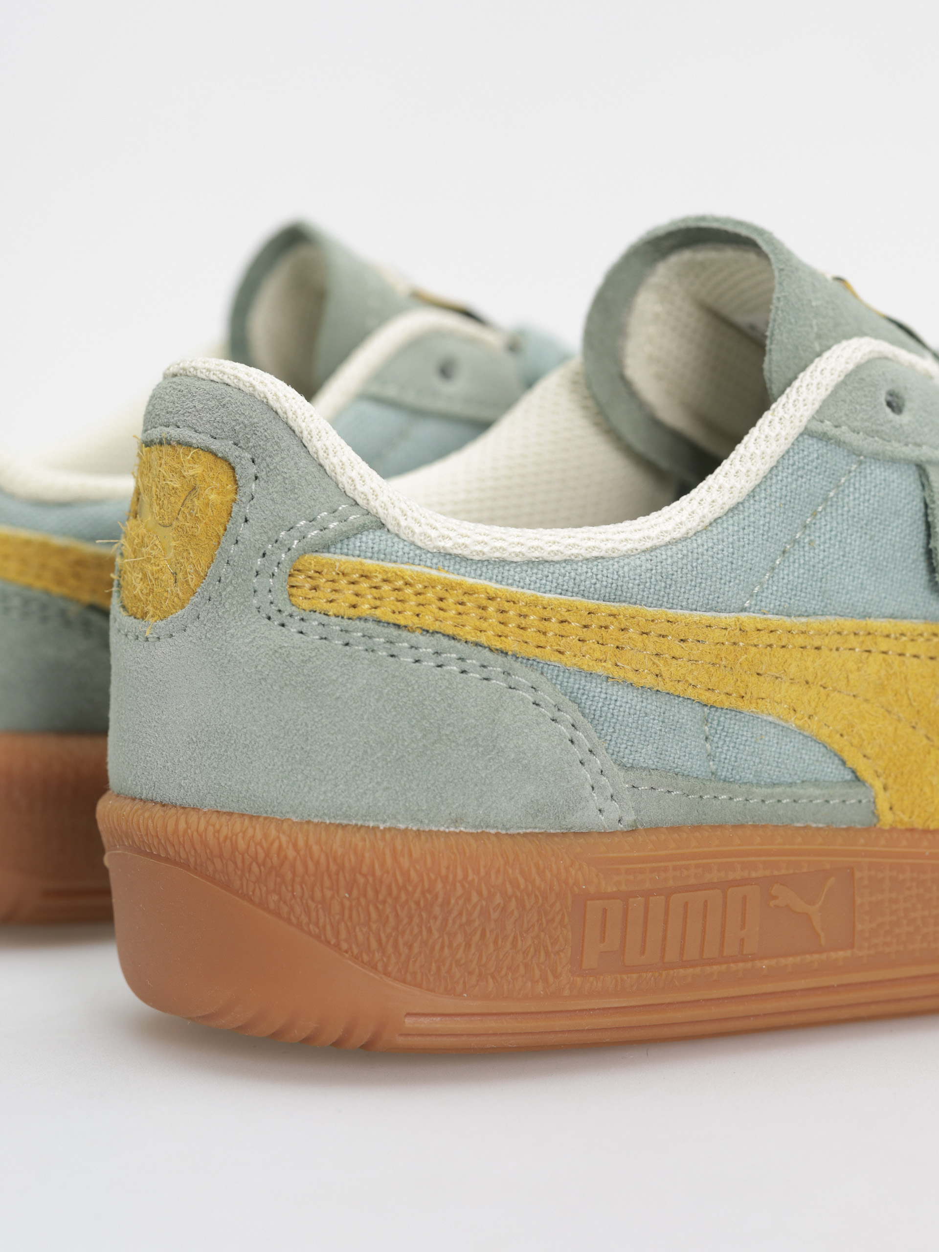 Puma Schuhe Palermo Weathered (green moon sunny yellow)