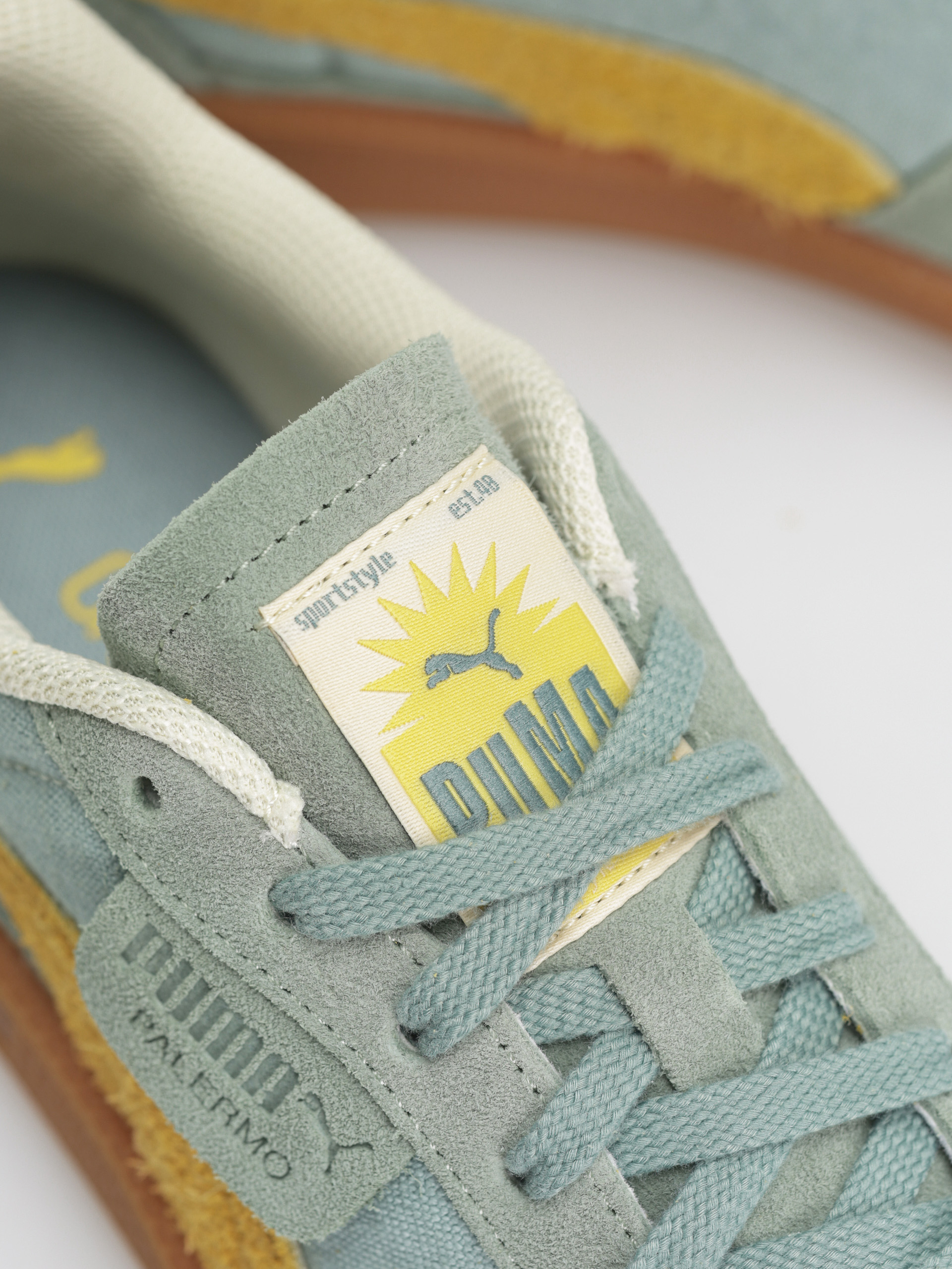 Puma Schuhe Palermo Weathered (green moon sunny yellow)