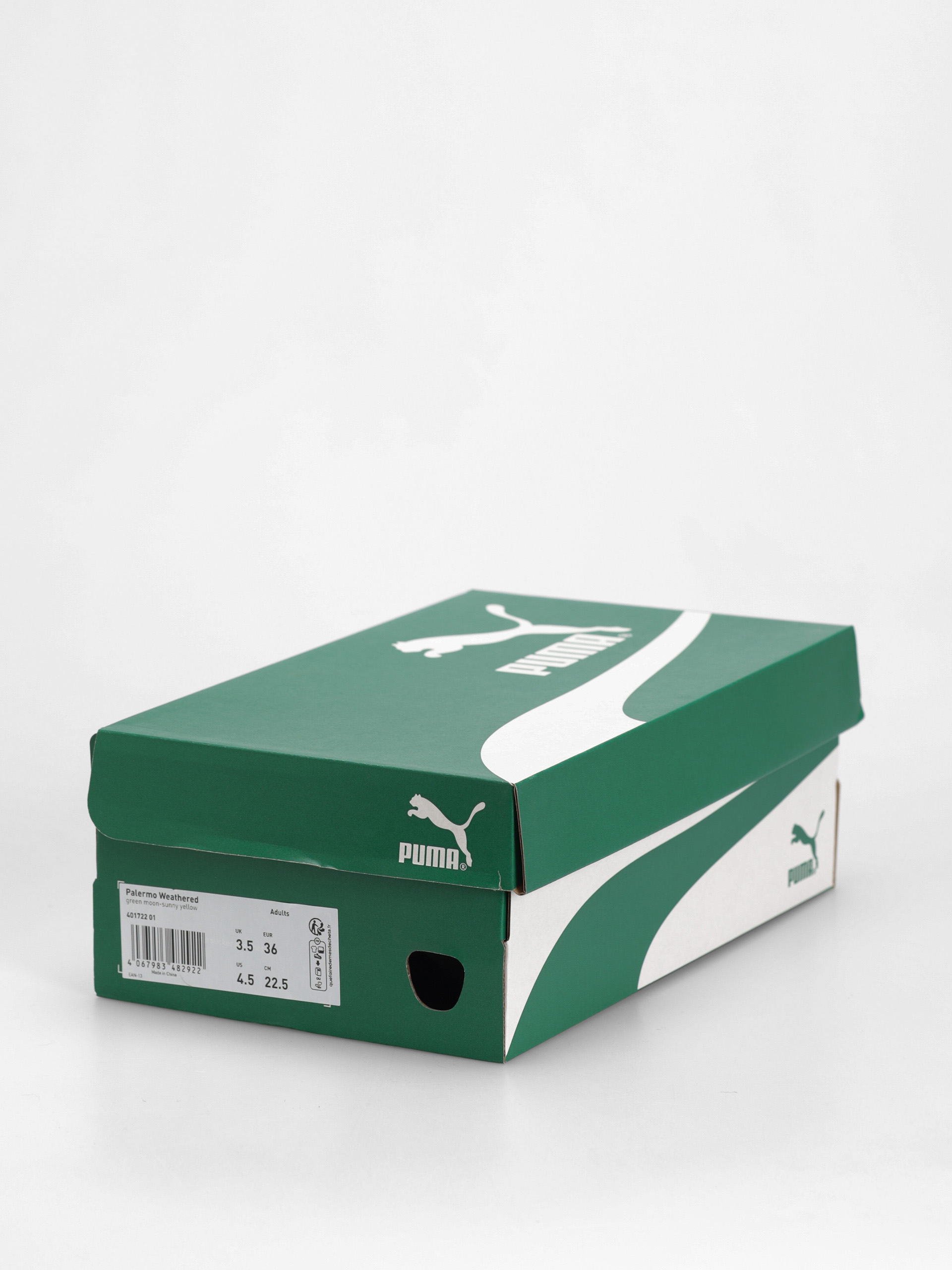 Puma Schuhe Palermo Weathered (green moon sunny yellow)