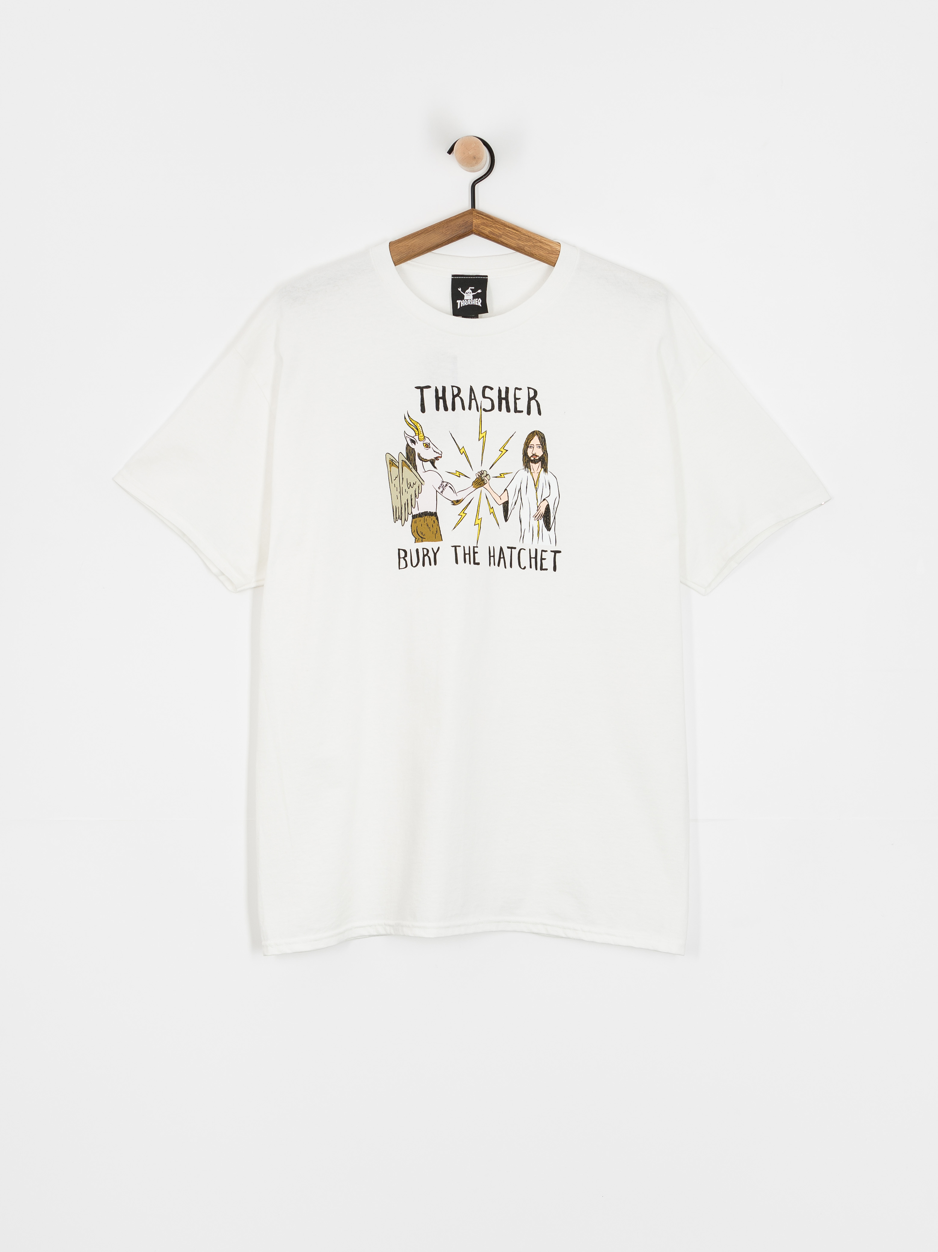 Thrasher X Toy Machine B.T.H. T-shirt (white)